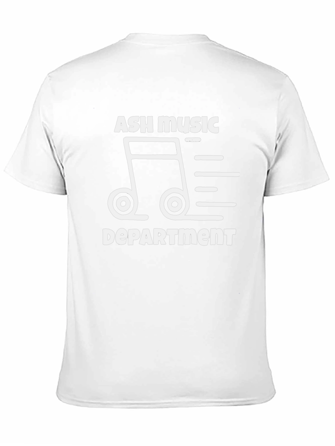 Ash Music Department Graphic Tee - Black Cotton T-Shirt