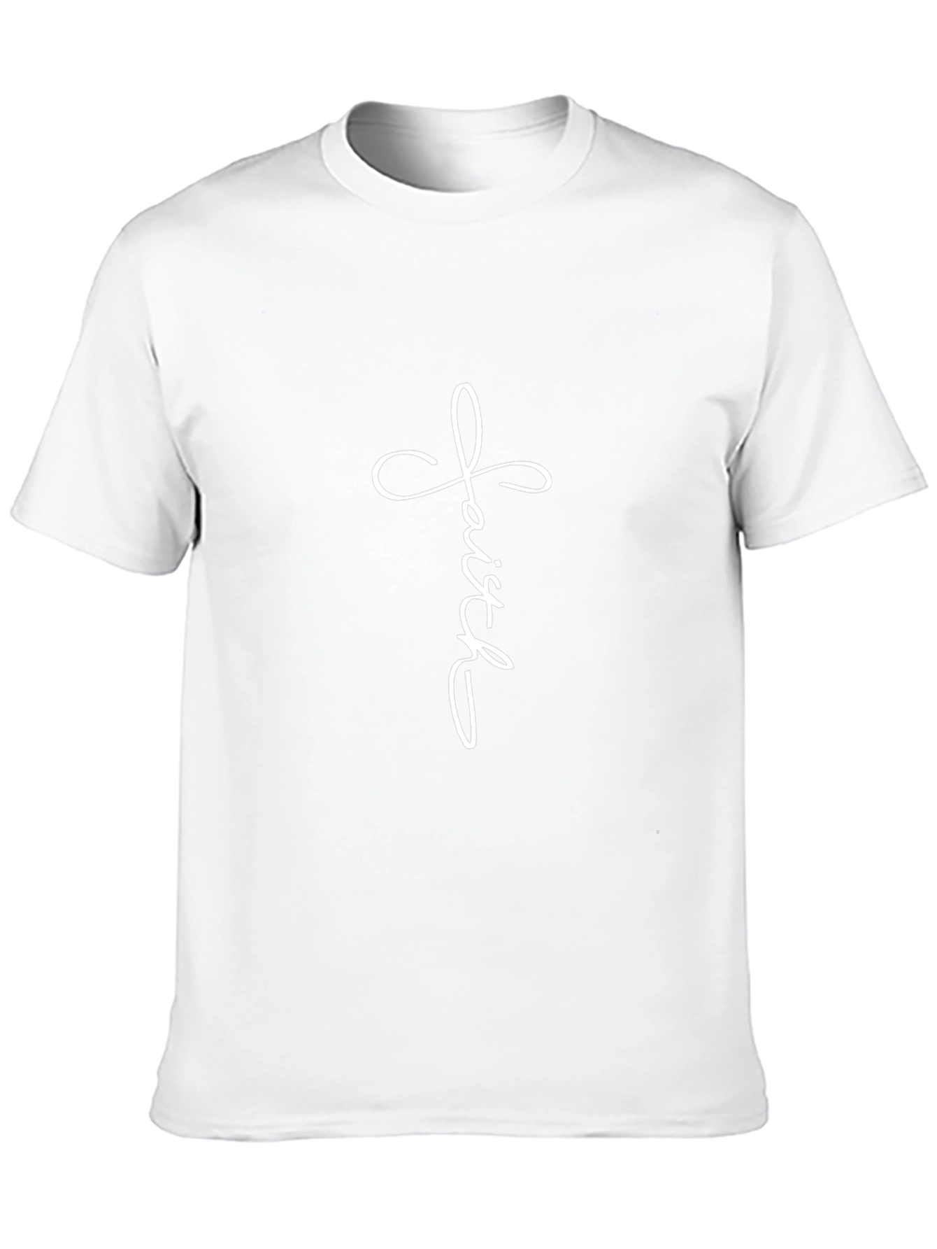 Faith Script Graphic Black T-Shirt