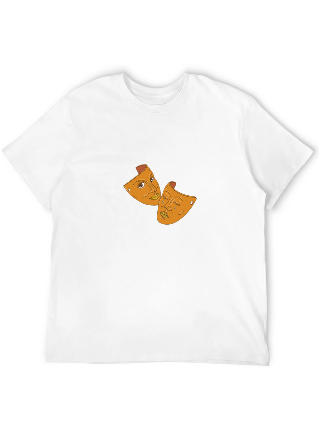Drama Masks Graphic Black T-Shirt
