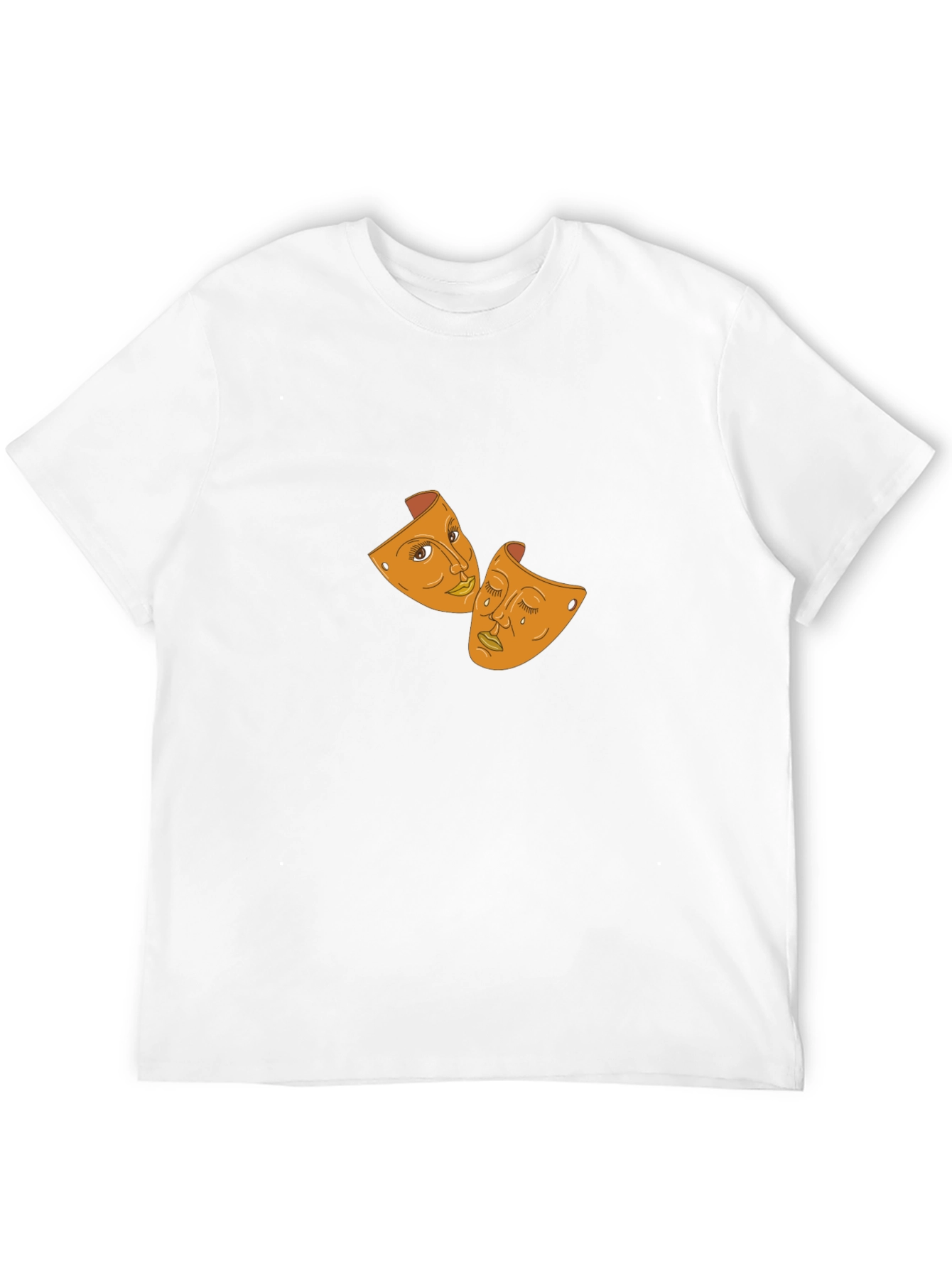 Drama Masks Graphic Black T-Shirt