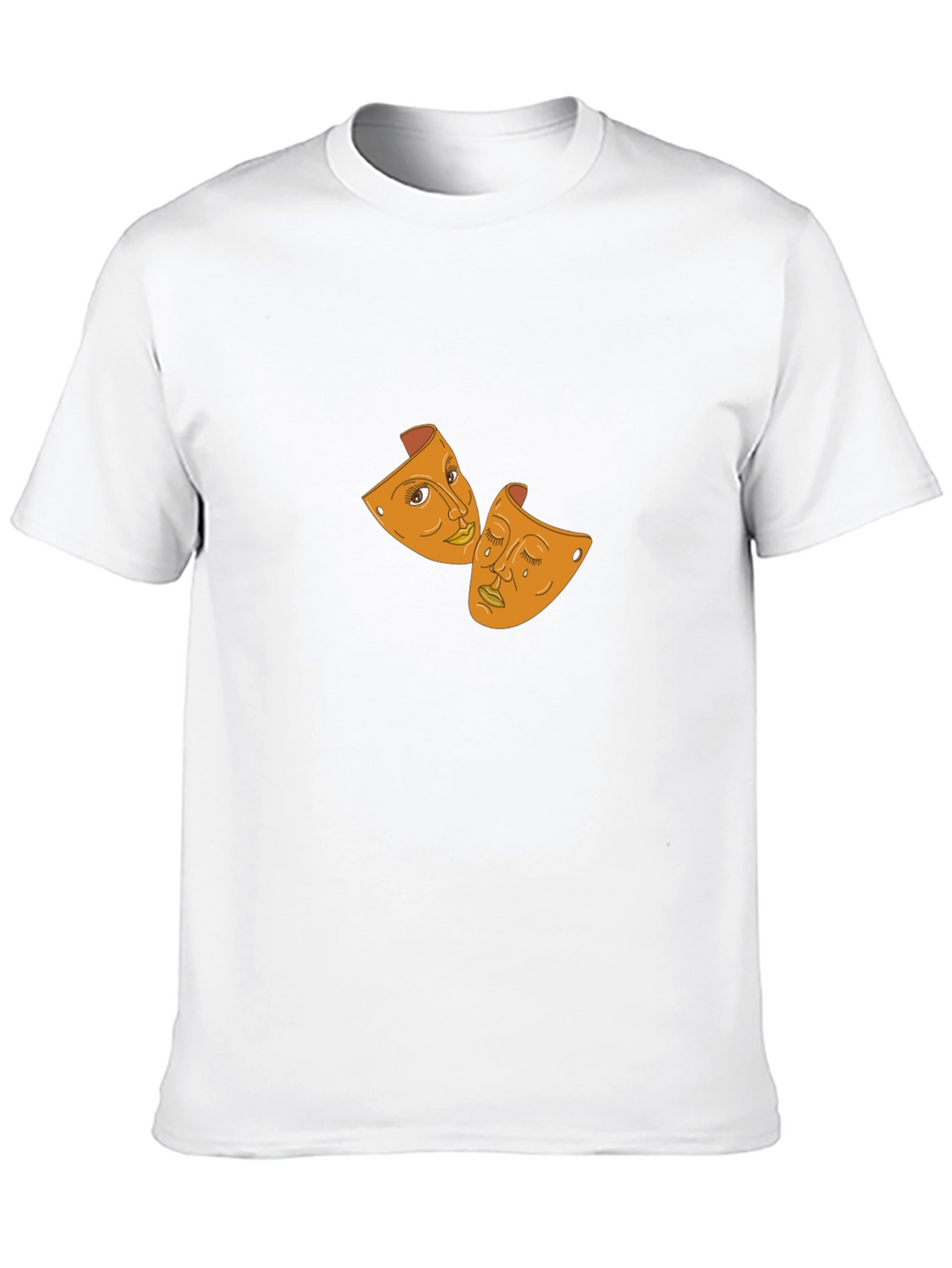 Drama Masks Graphic Black T-Shirt