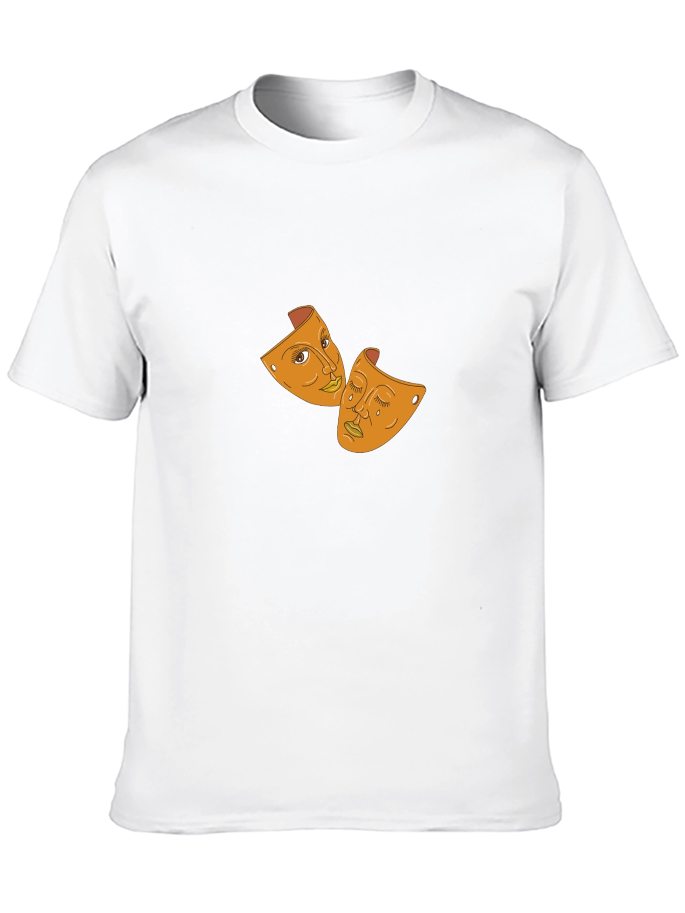 Drama Masks Graphic Black T-Shirt