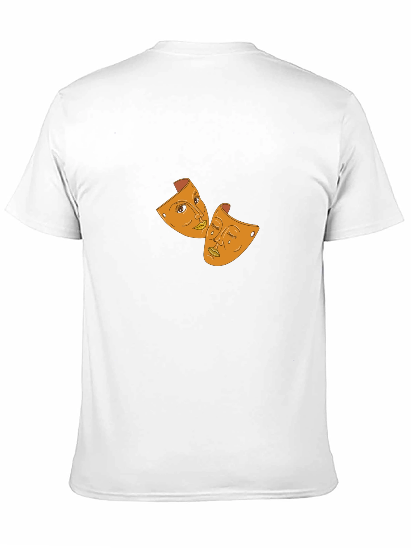 Drama Masks Graphic Black T-Shirt