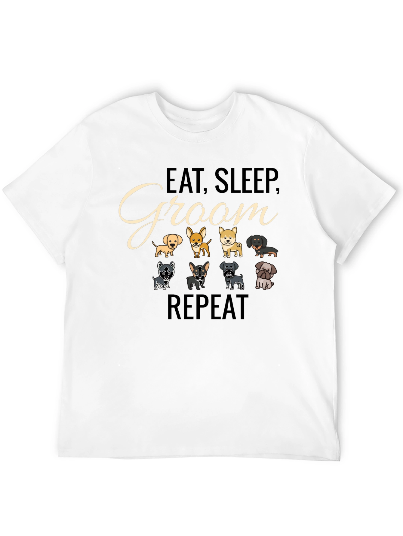 Eat Sleep Groom Repeat T-Shirt