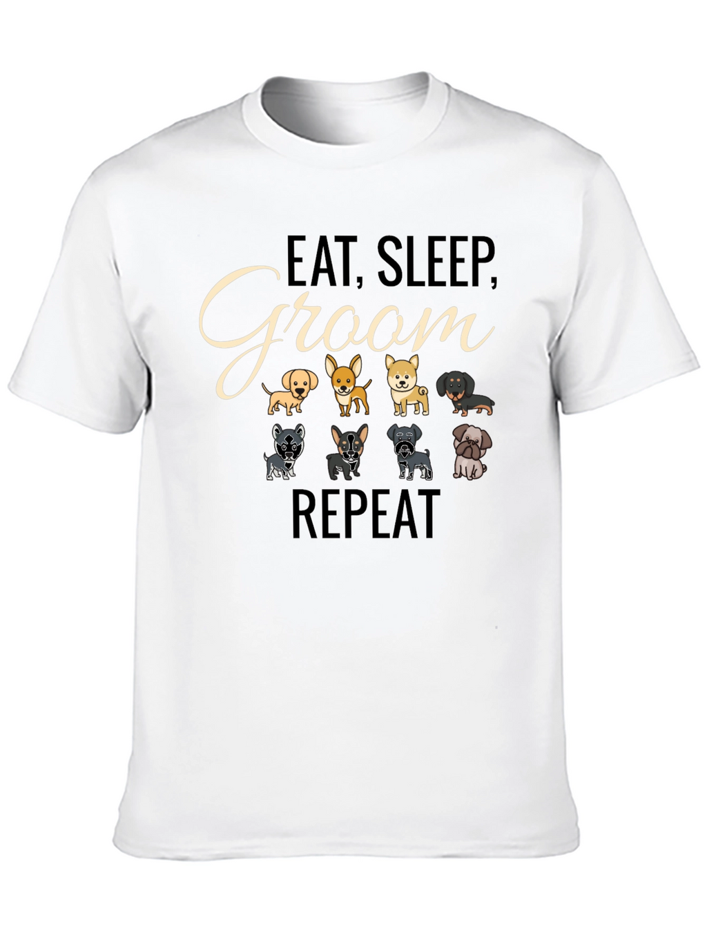 Eat Sleep Groom Repeat T-Shirt