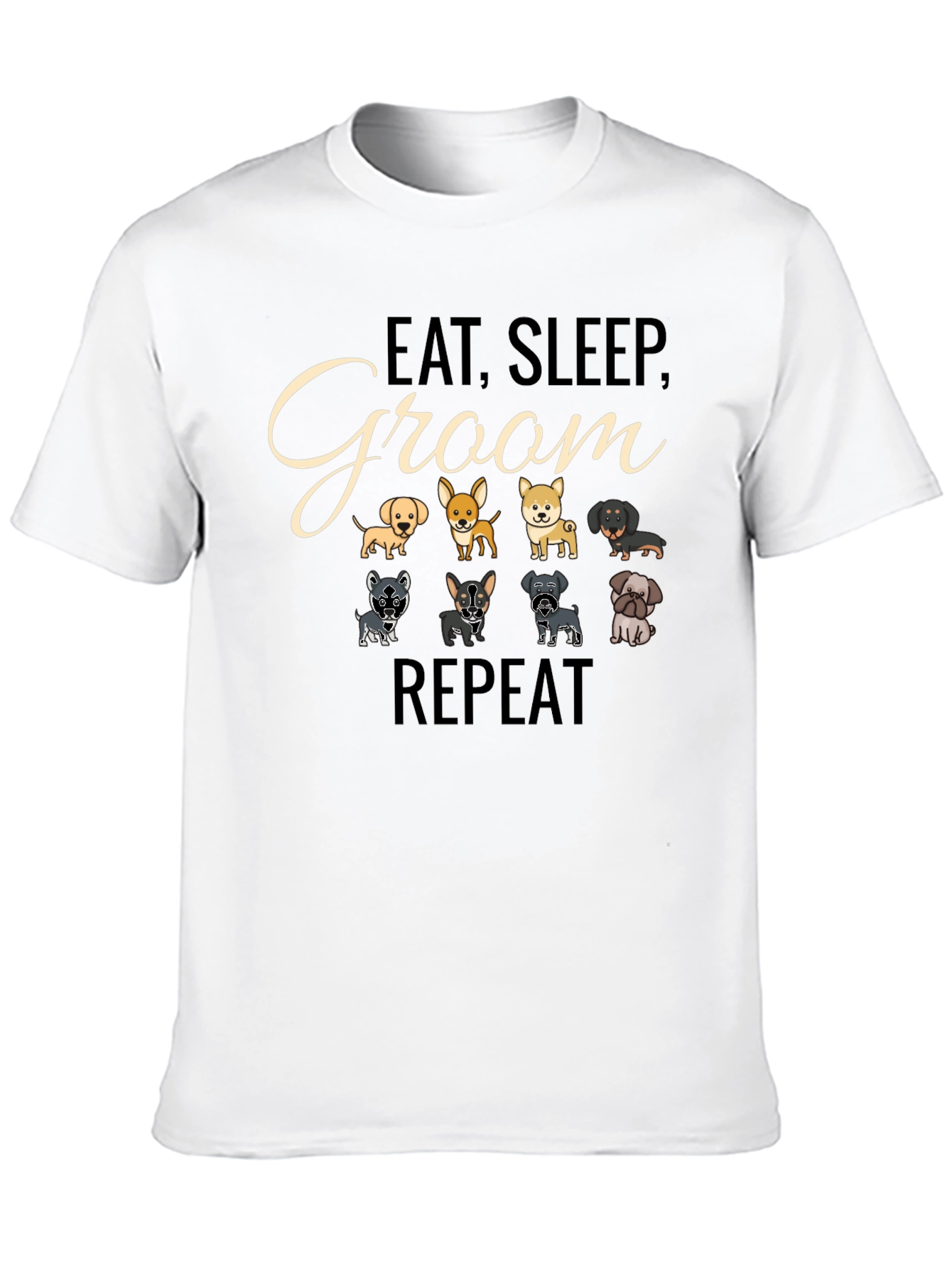Eat Sleep Groom Repeat T-Shirt