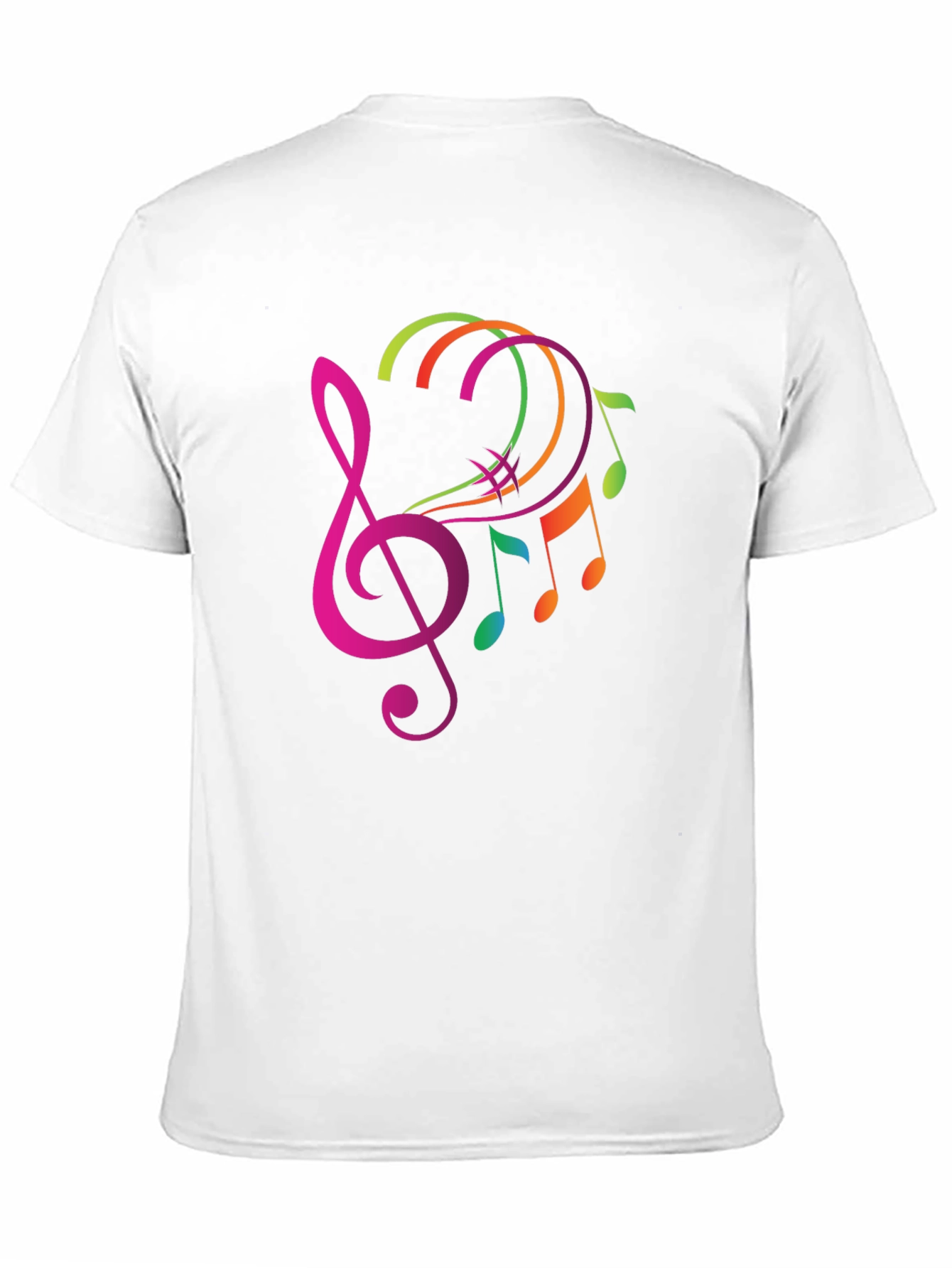 Musical Note Graphic Tee - Trendy Black T-Shirt