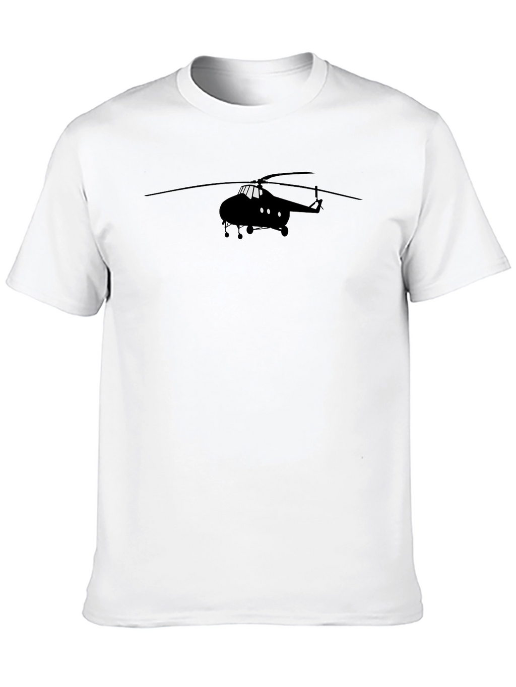 Black Helicopter Graphic T-Shirt