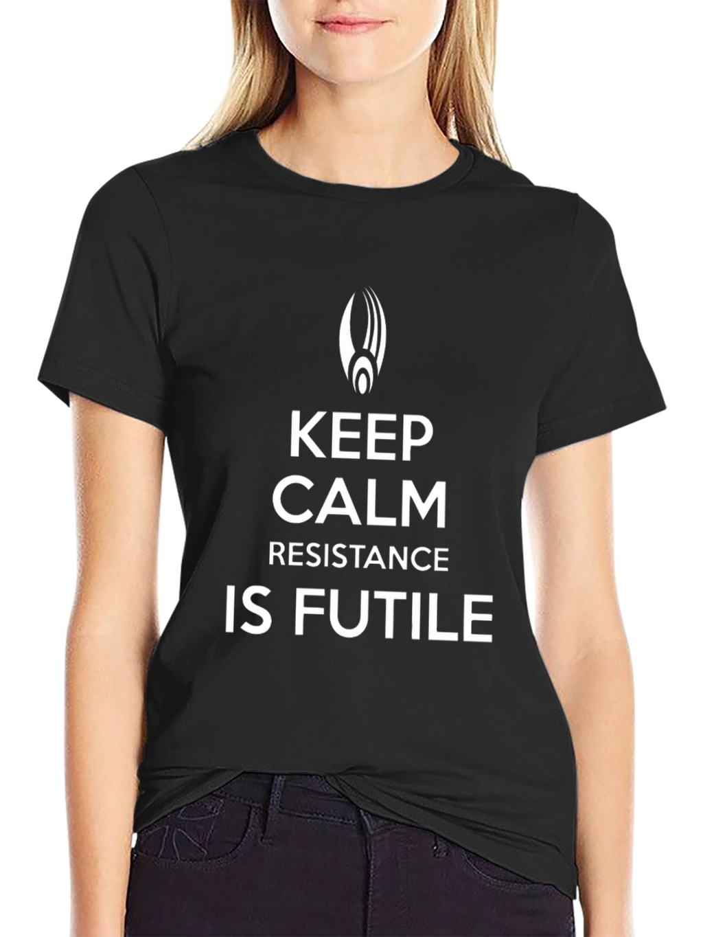 Keep Calm Resistance Is Futile Borg T-Shirt