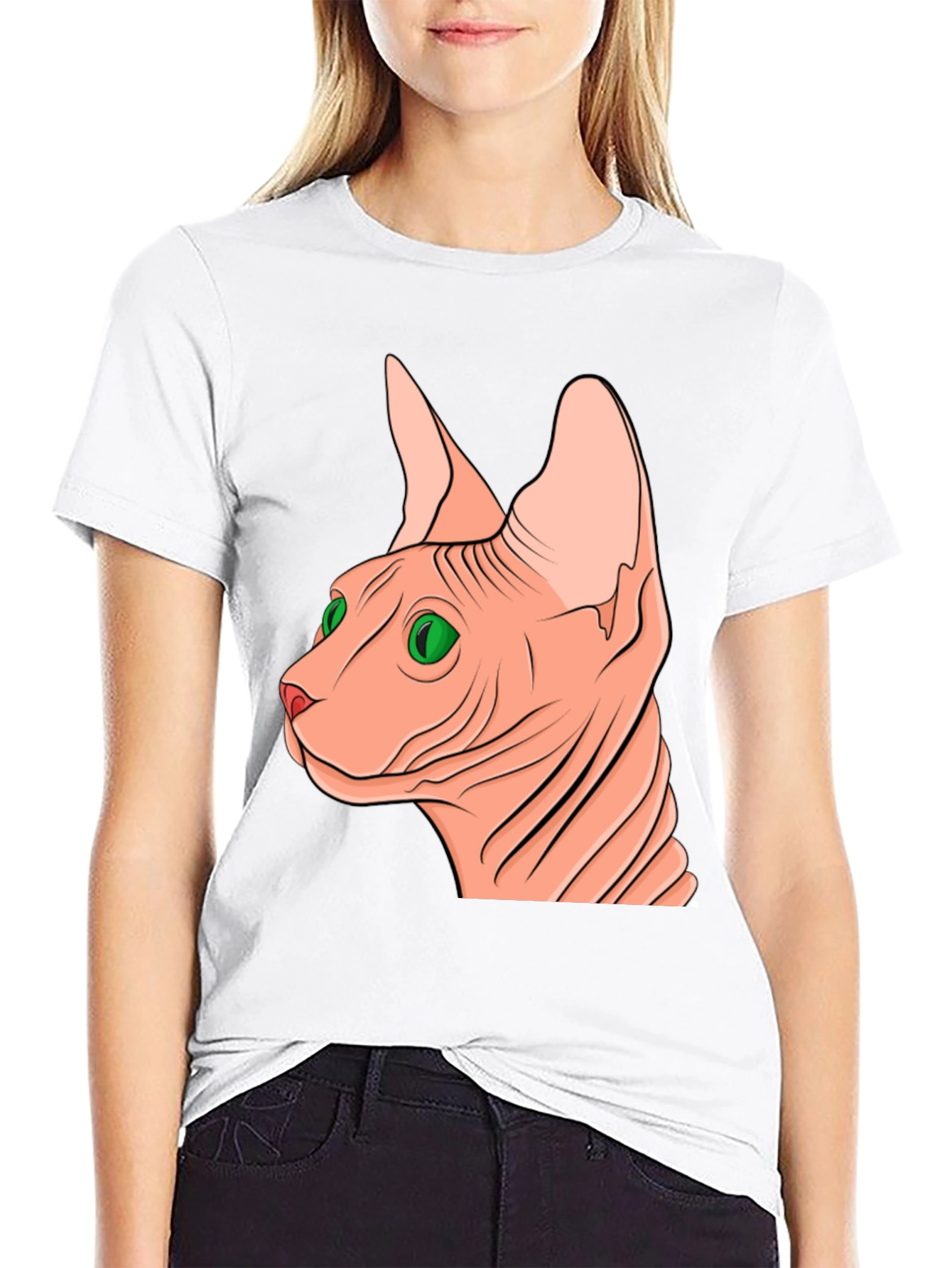 Sphynx Cat Graphic Tee - Unique Design