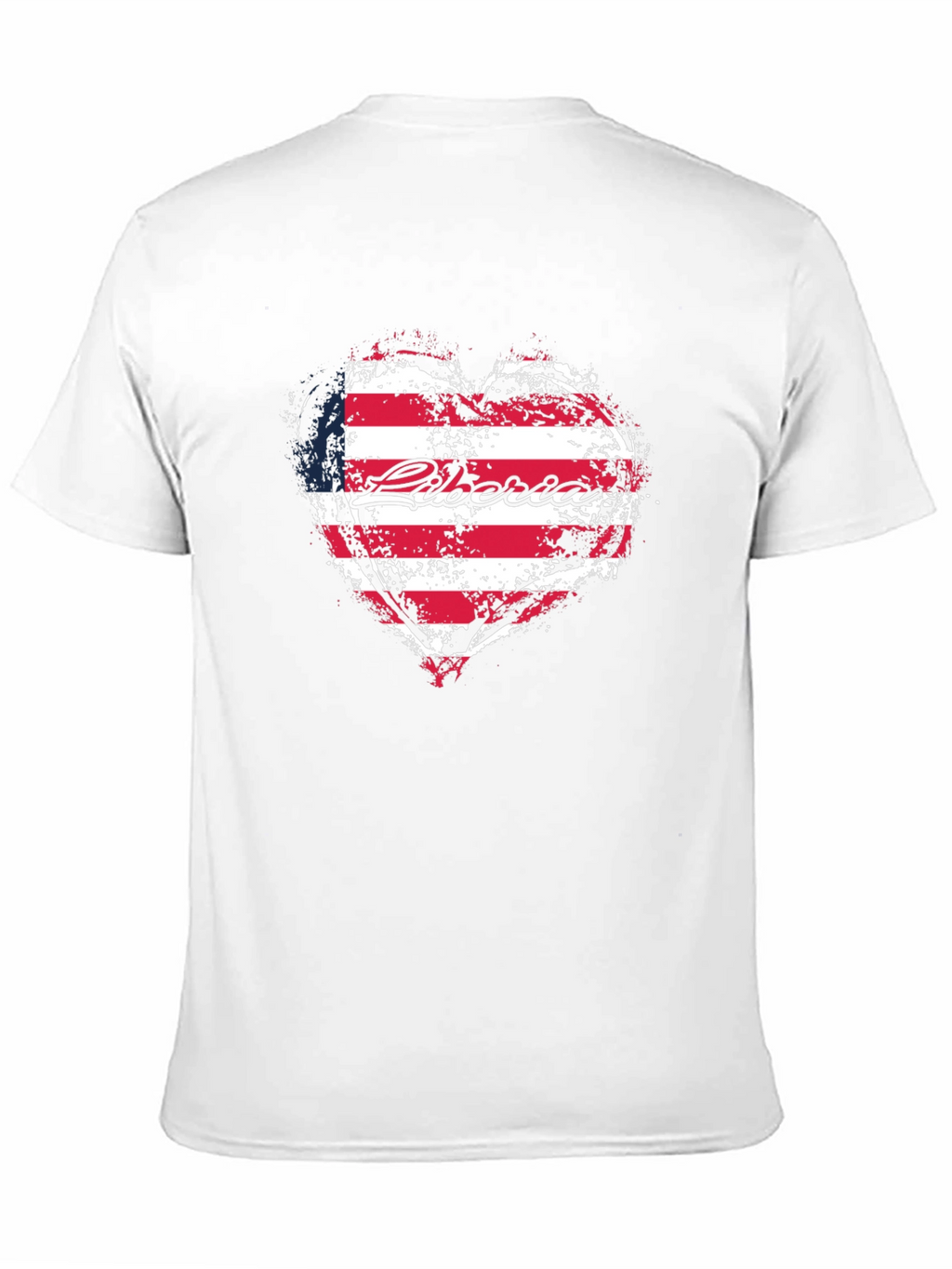 Liberia Flag Heart T-Shirt