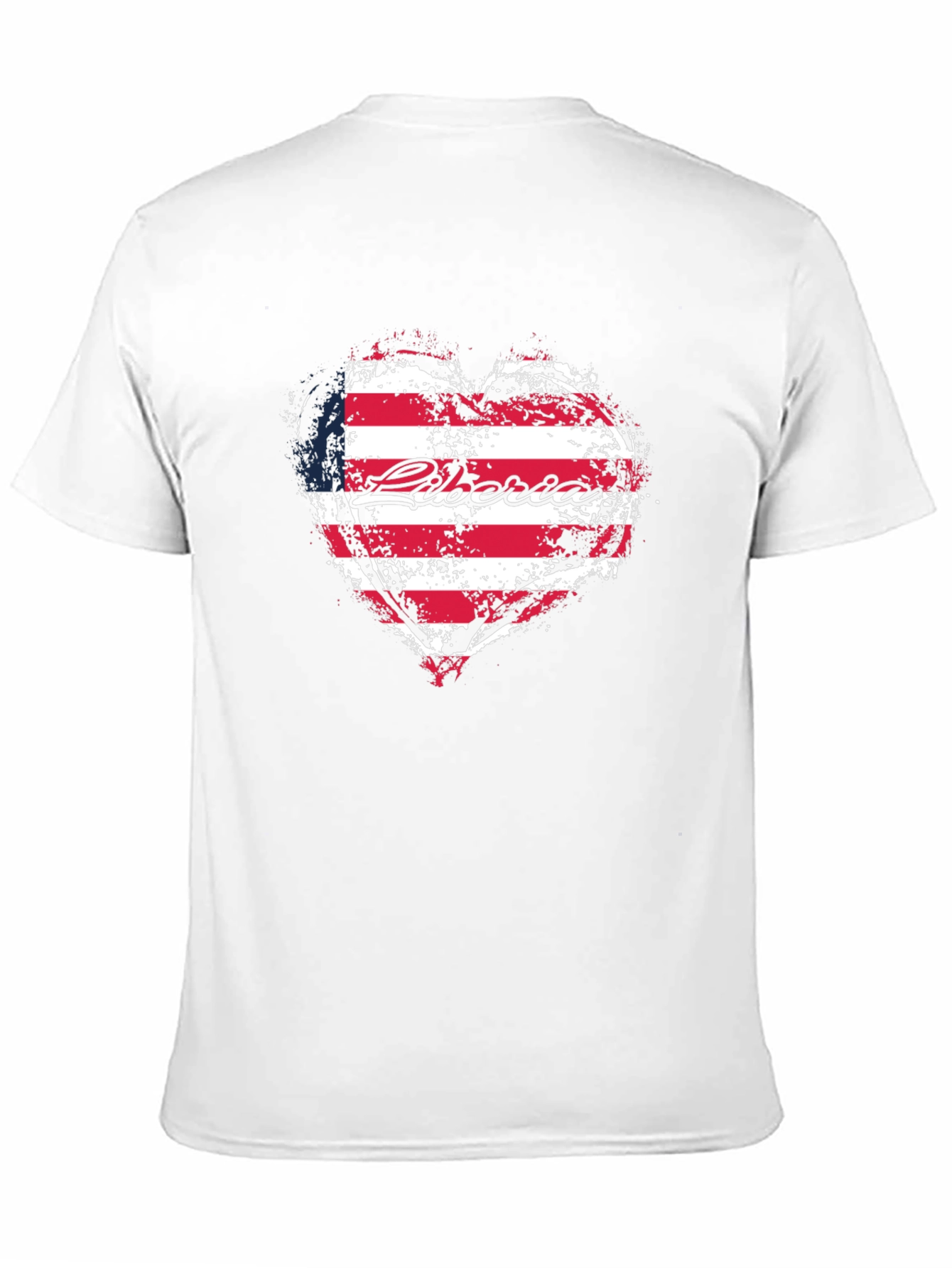 Liberia Flag Heart T-Shirt