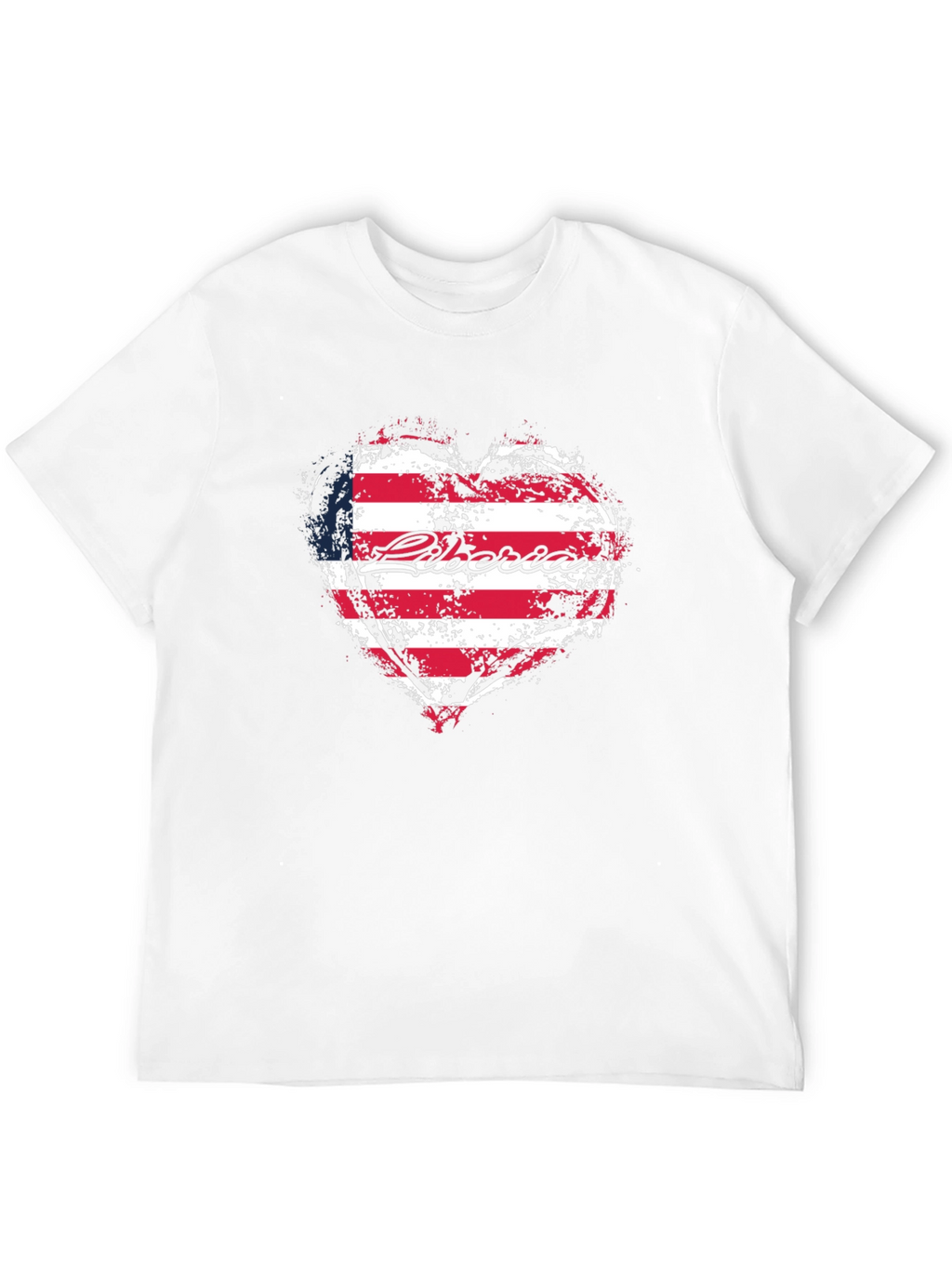 Liberia Flag Heart T-Shirt