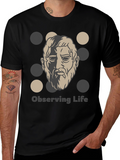 Observing Life T-Shirt - Classic Philosophy Design
