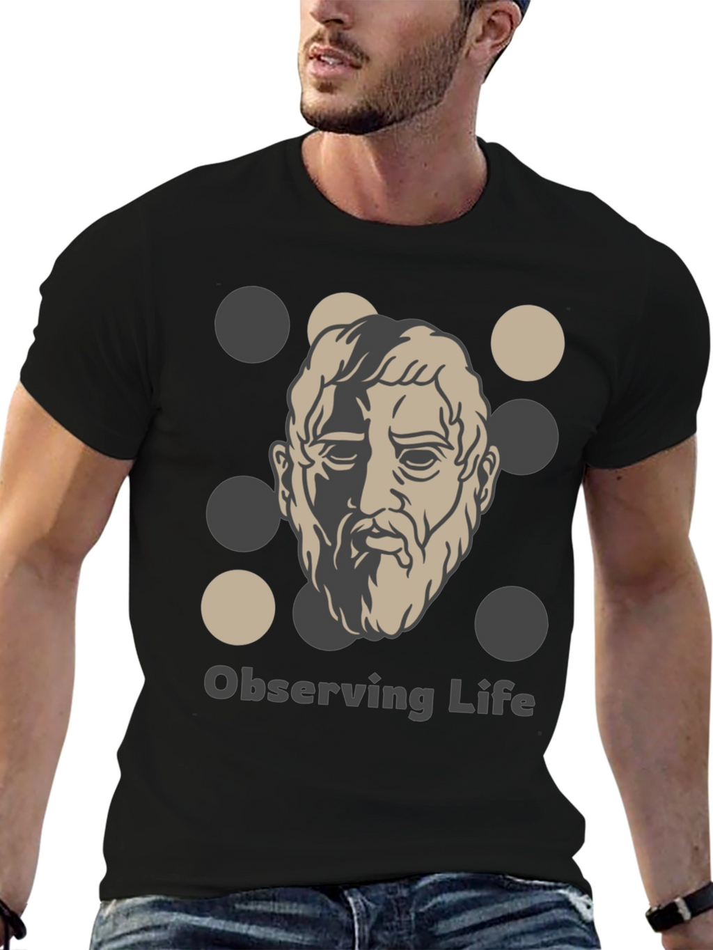 Observing Life T-Shirt - Classic Philosophy Design