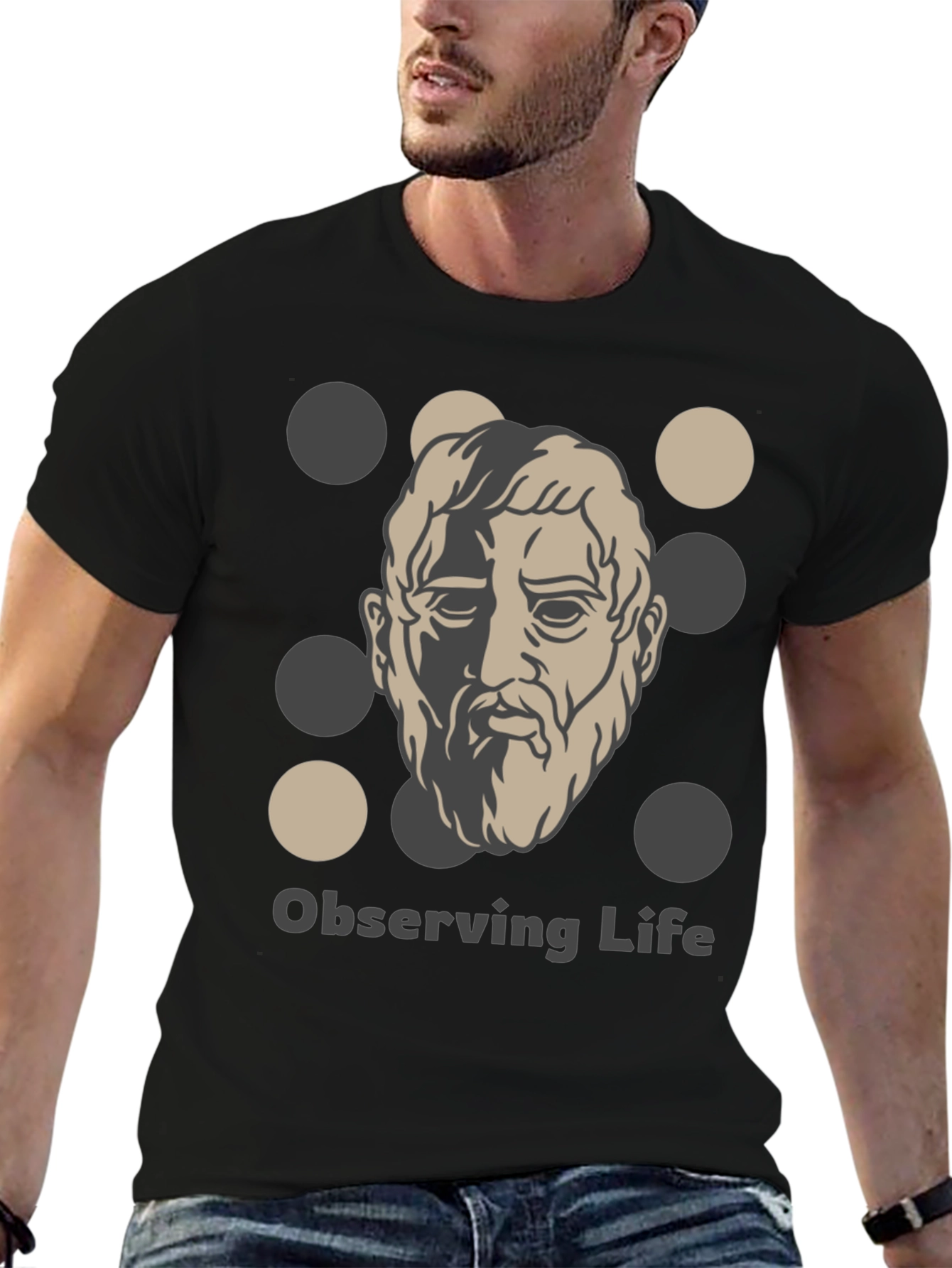 Observing Life T-Shirt - Classic Philosophy Design