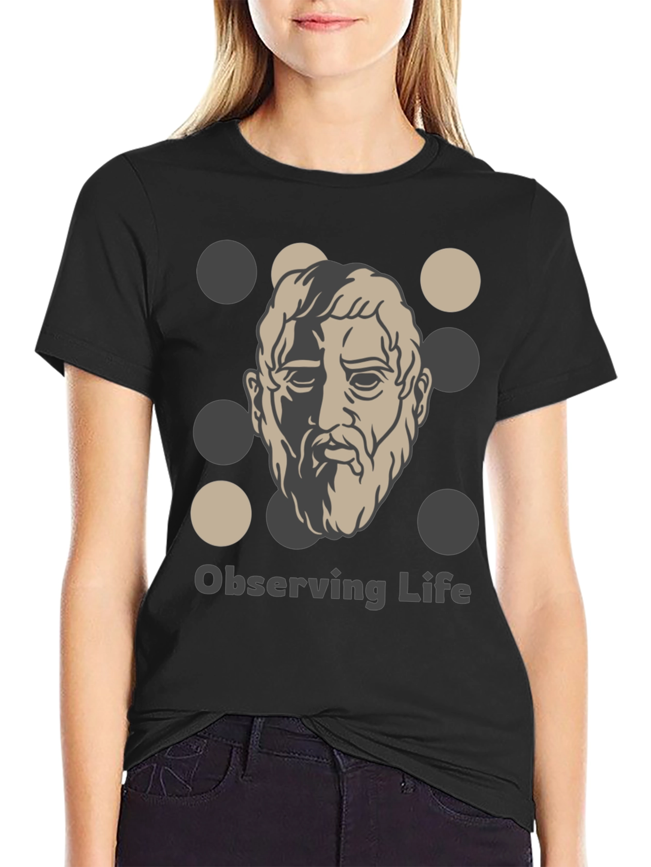Observing Life T-Shirt - Classic Philosophy Design