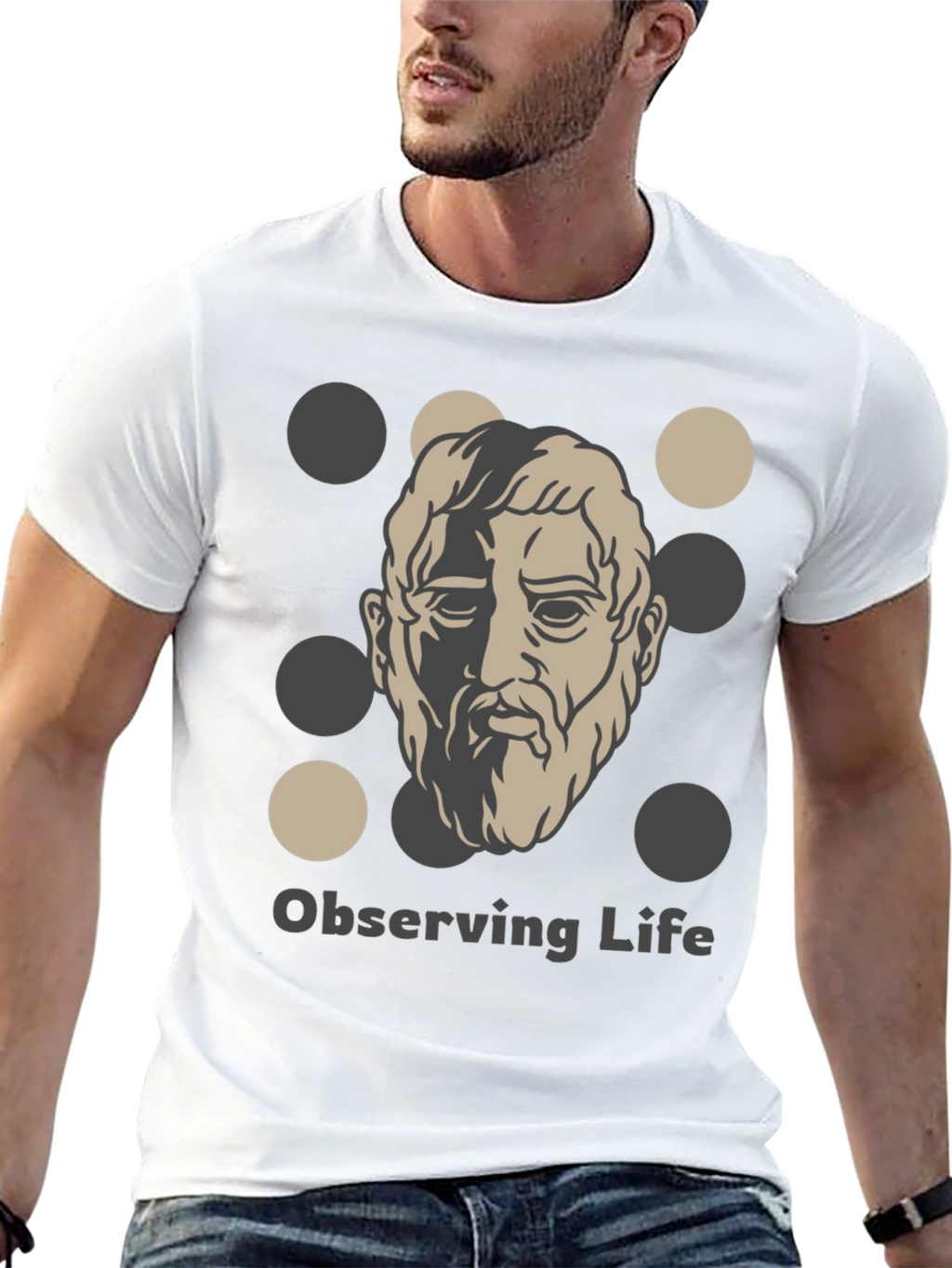 Observing Life T-Shirt - Classic Philosophy Design
