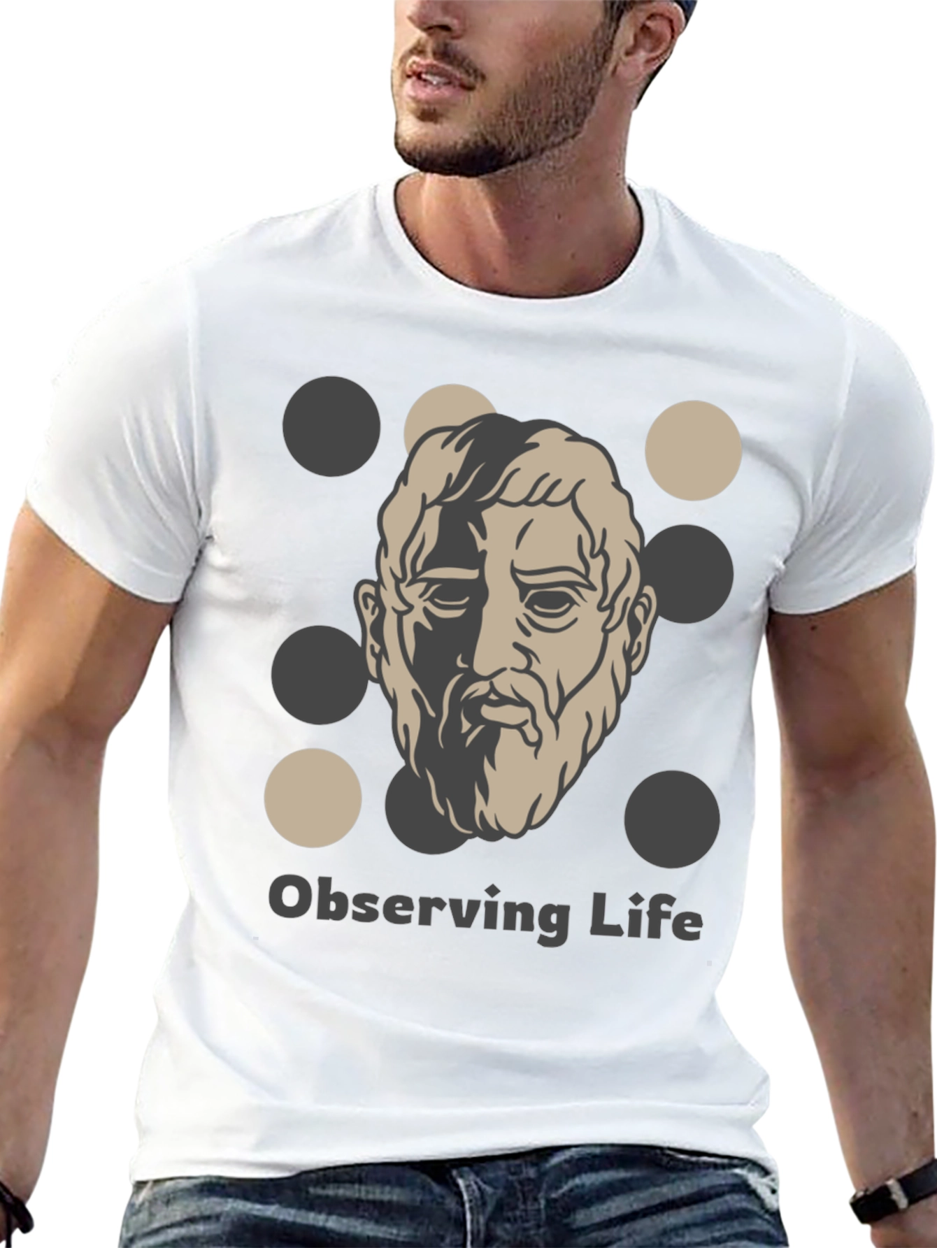 Observing Life T-Shirt - Classic Philosophy Design