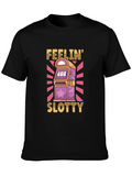 Feelin Slotty Black Graphic Tee