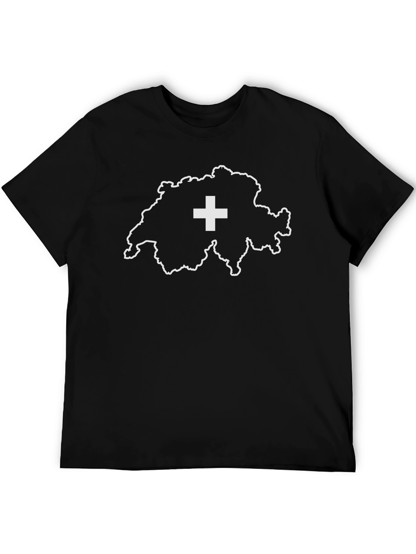 Switzerland Map T-Shirt - Swiss Pride Tee