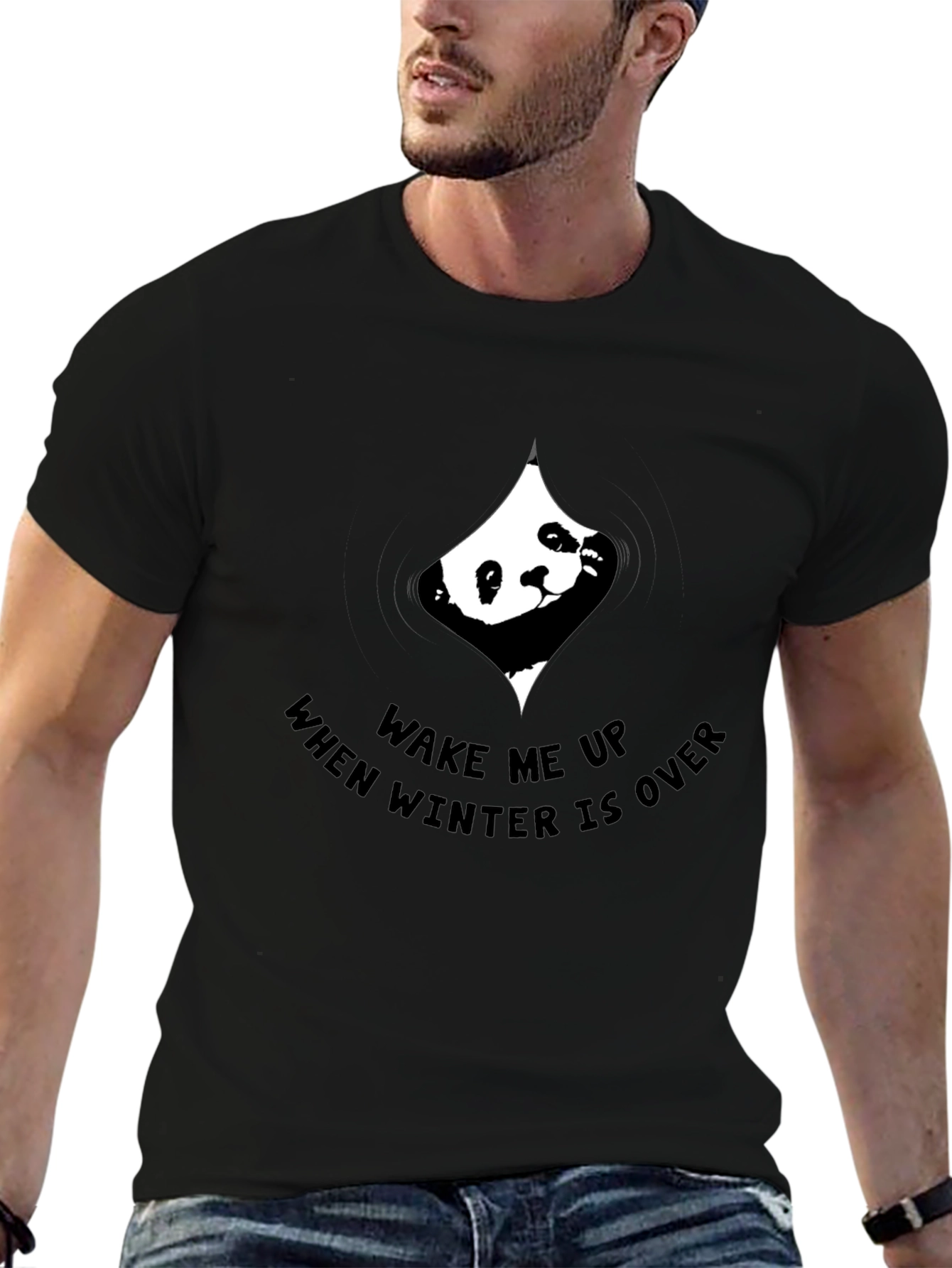 Wake Me Up Panda T-Shirt - Winter is Over