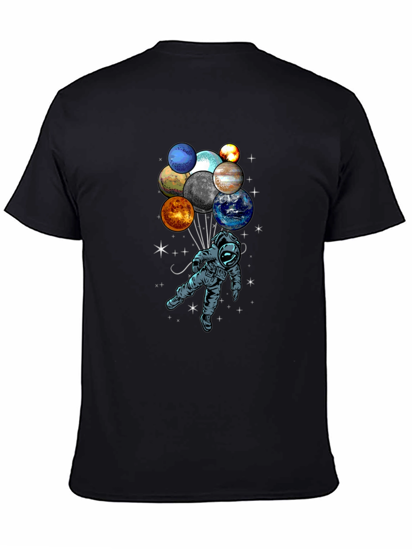 Astronaut Galaxy Planet Balloon T-Shirt