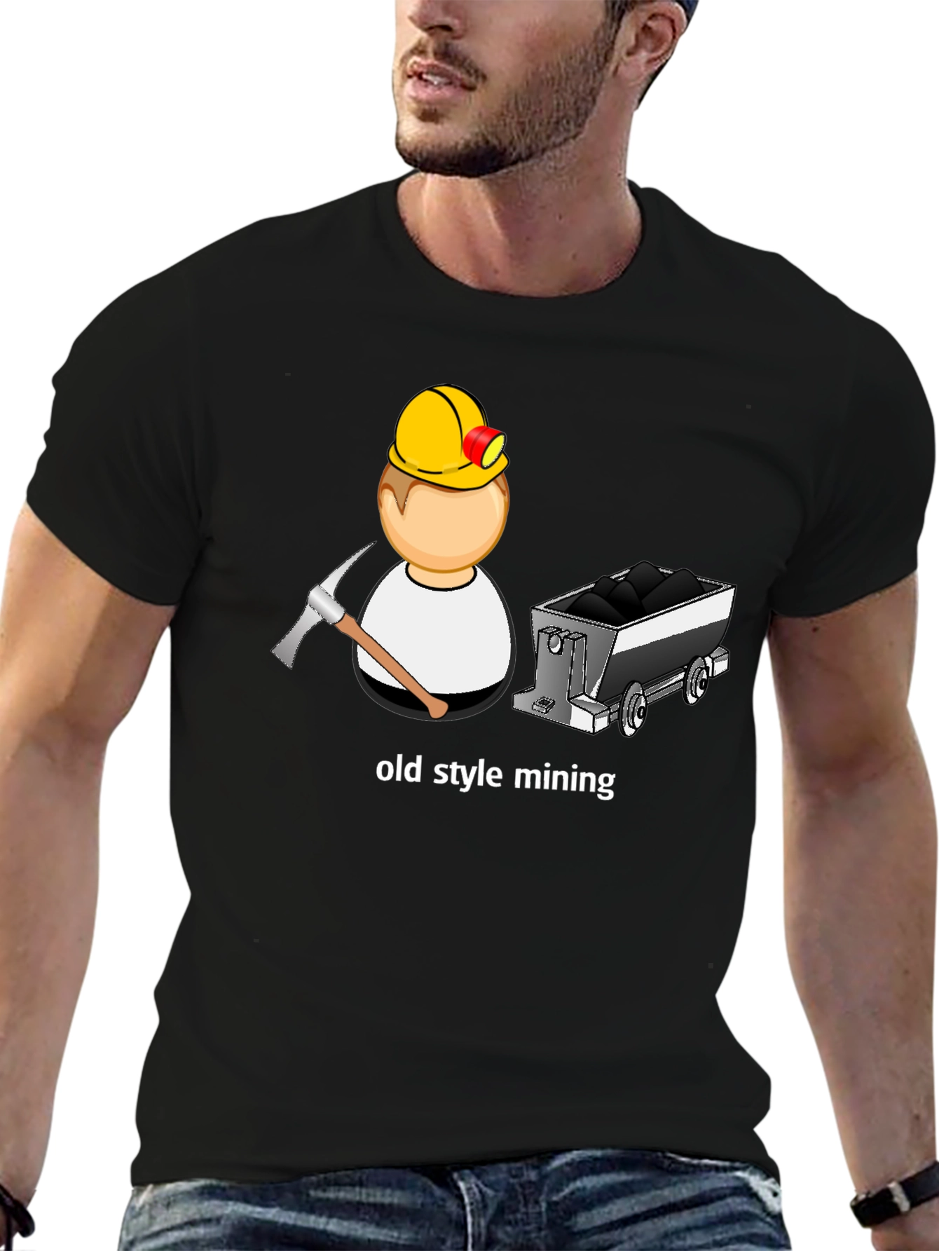 Old Style Mining Black T-Shirt