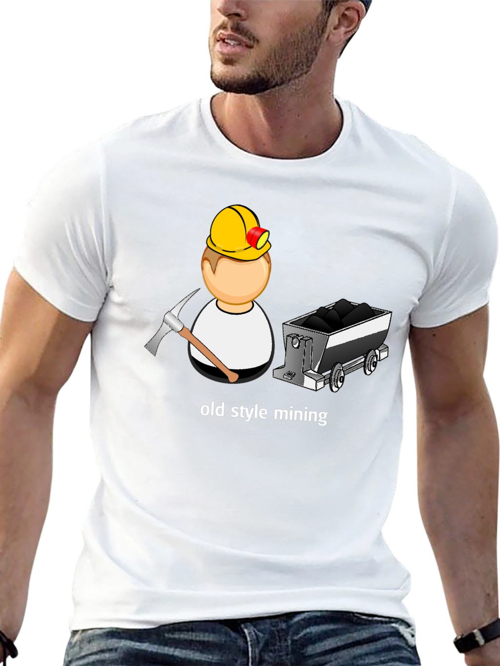 Old Style Mining Black T-Shirt