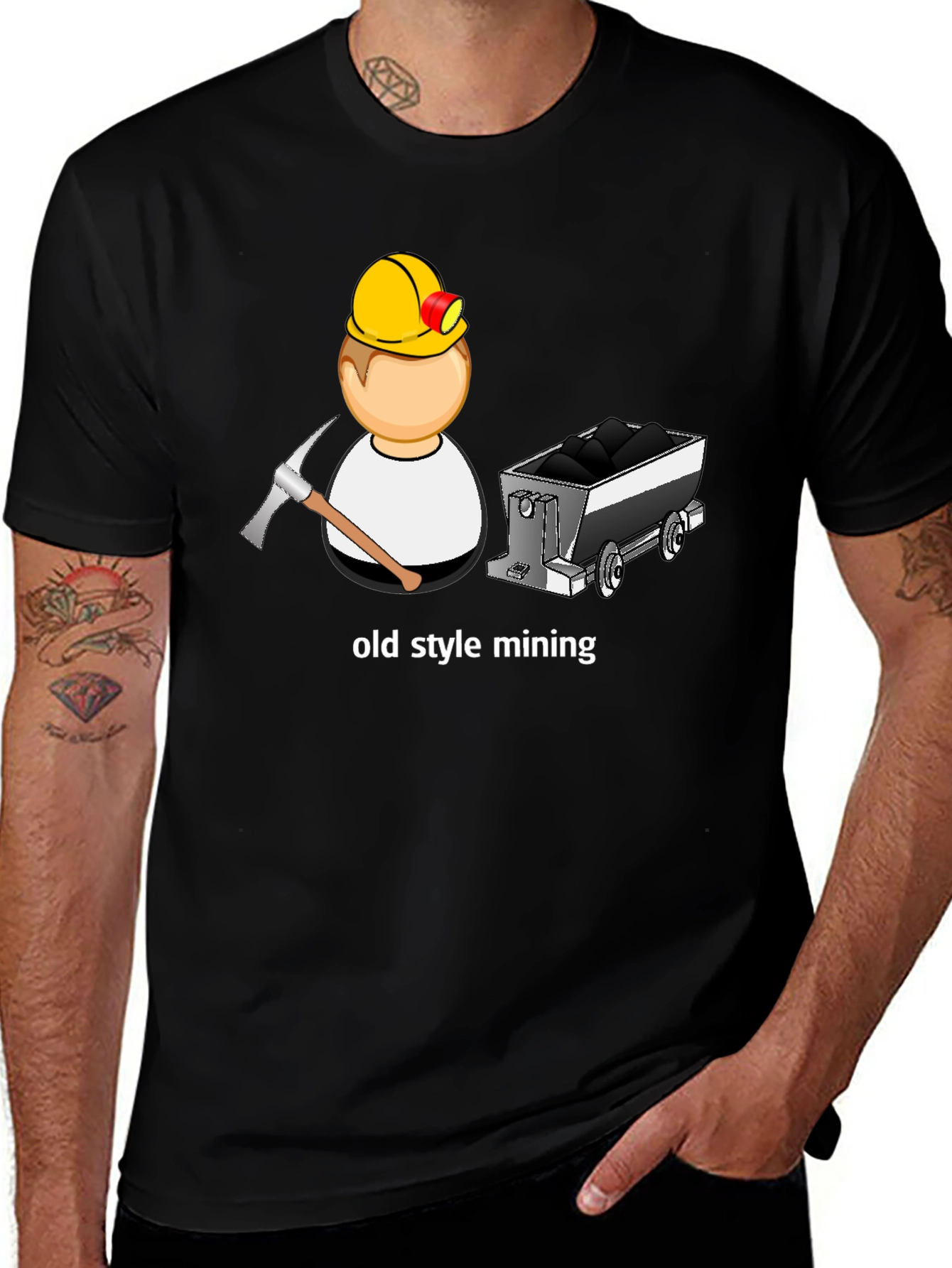 Old Style Mining Black T-Shirt