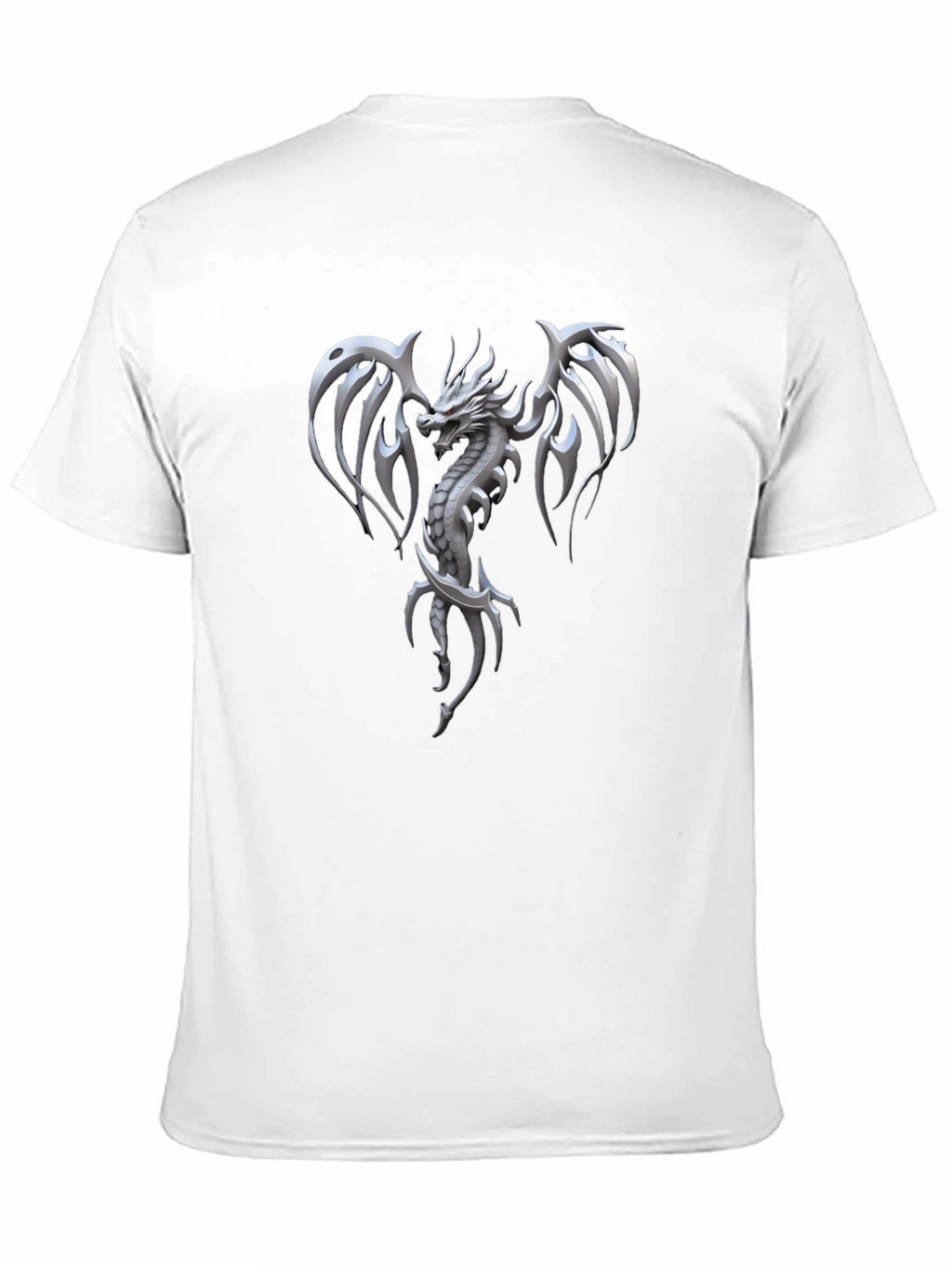 Dragon Graphic Print Mens Black T-Shirt