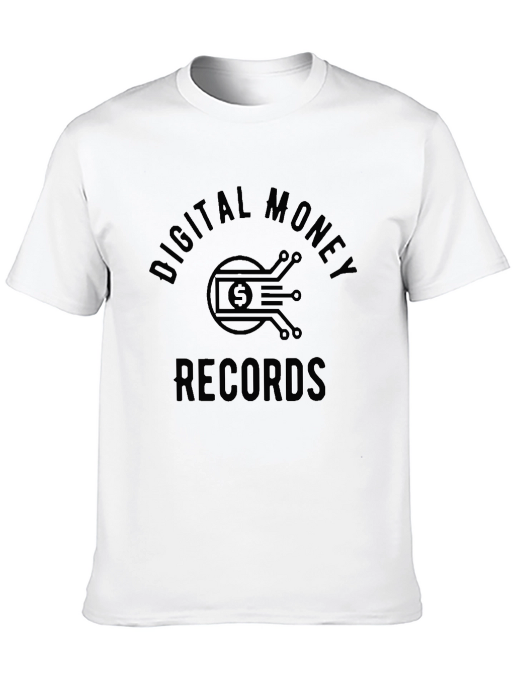 Digital Money Records Black Graphic Tee