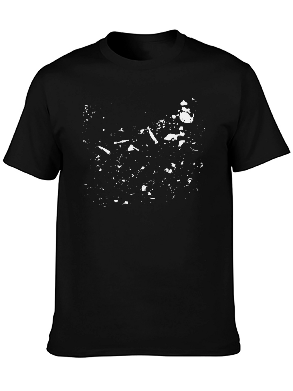 Abstract Print Black T-Shirt
