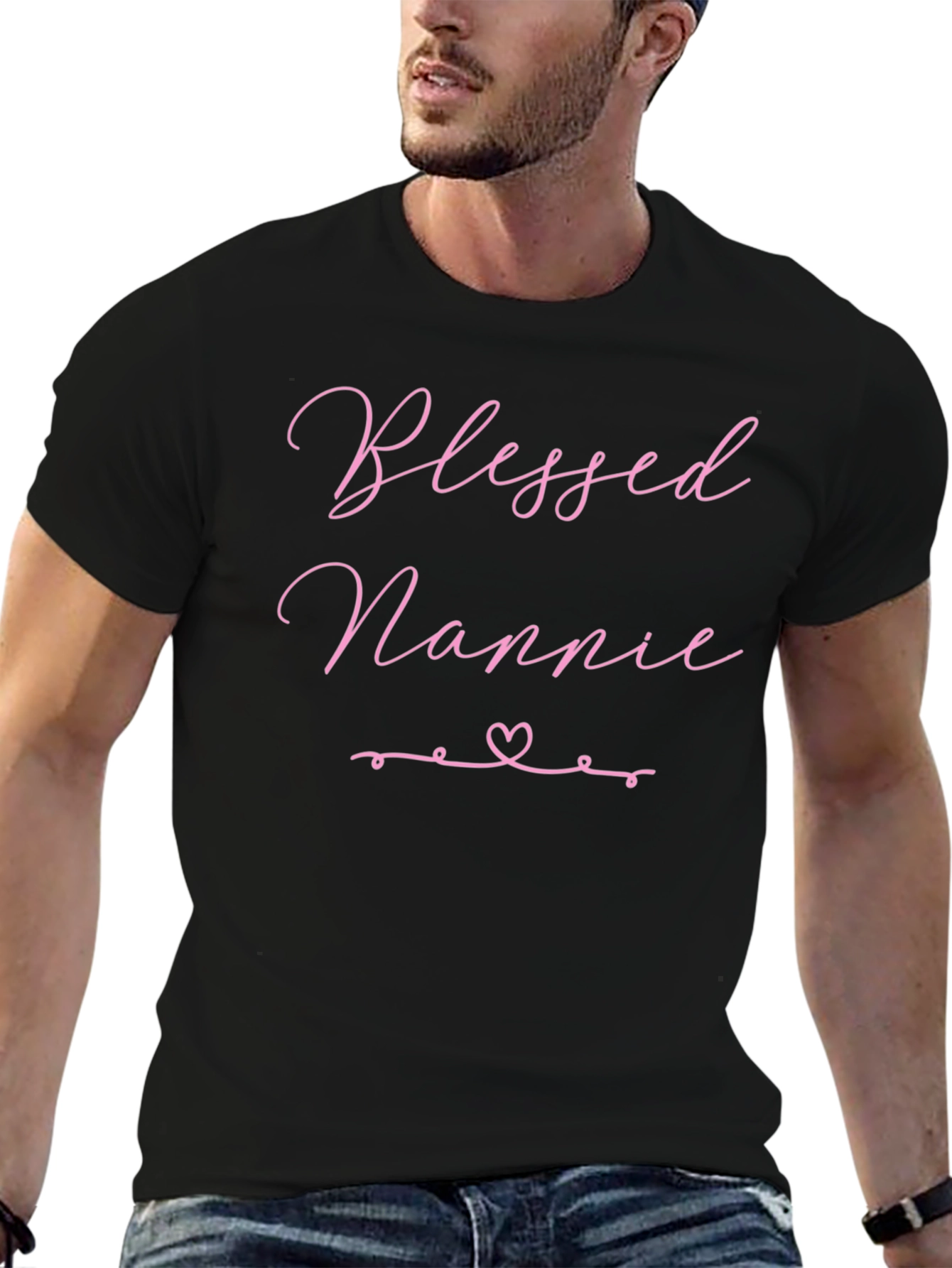 Blessed Nannie T-Shirt Cute Grandma Gift