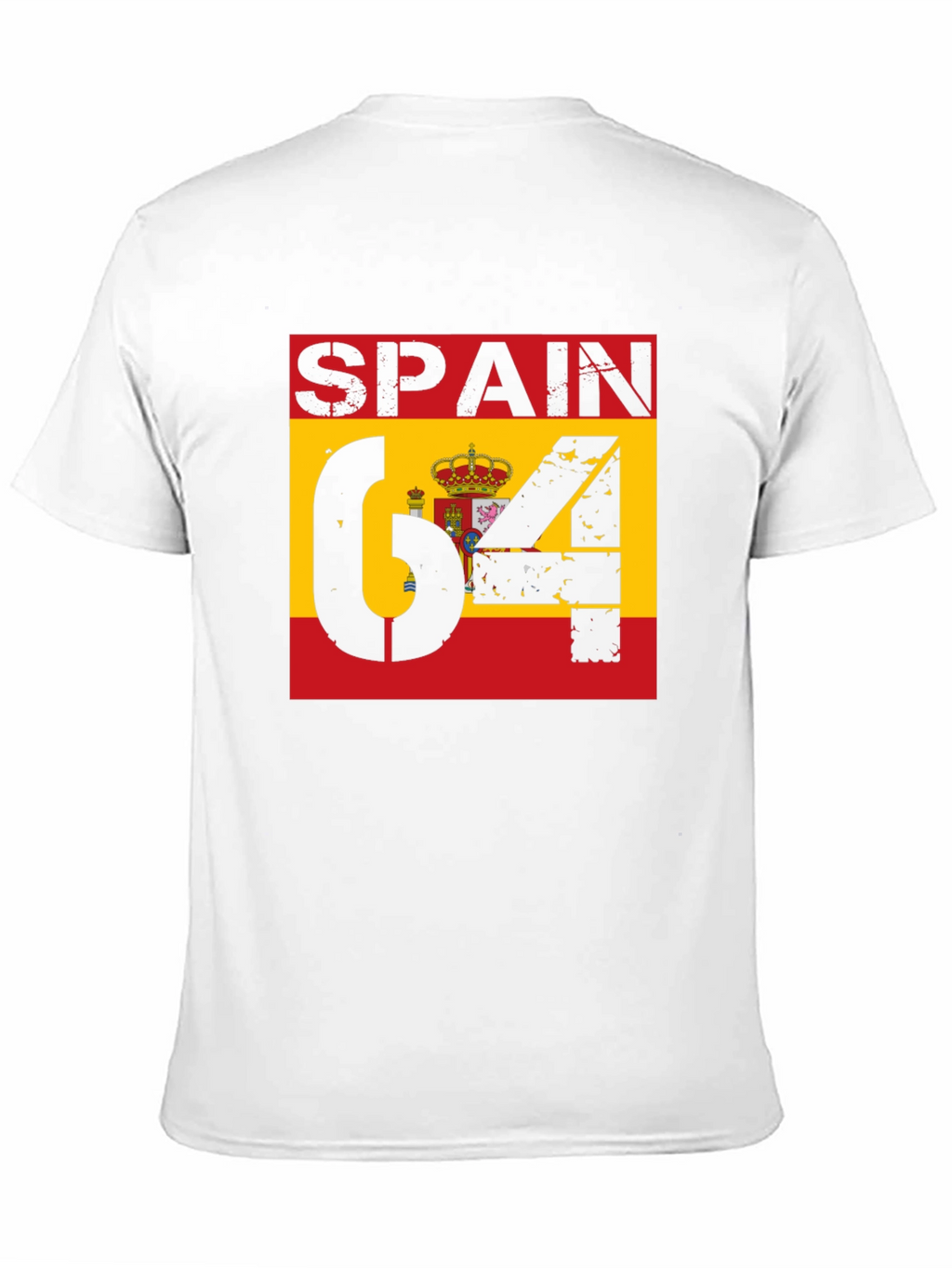 Spain Flag Graphic T-Shirt - Black