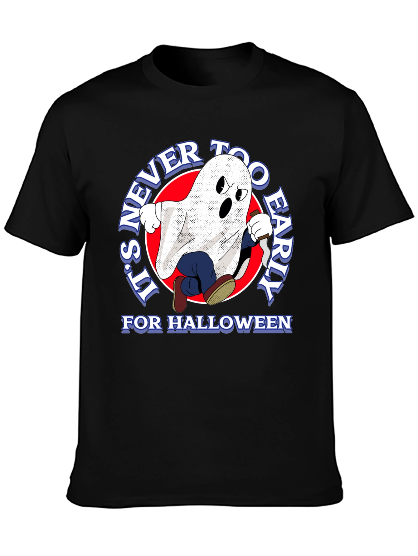 Spooky Ghost T-Shirt - Its Never Too Early Halloween Tee