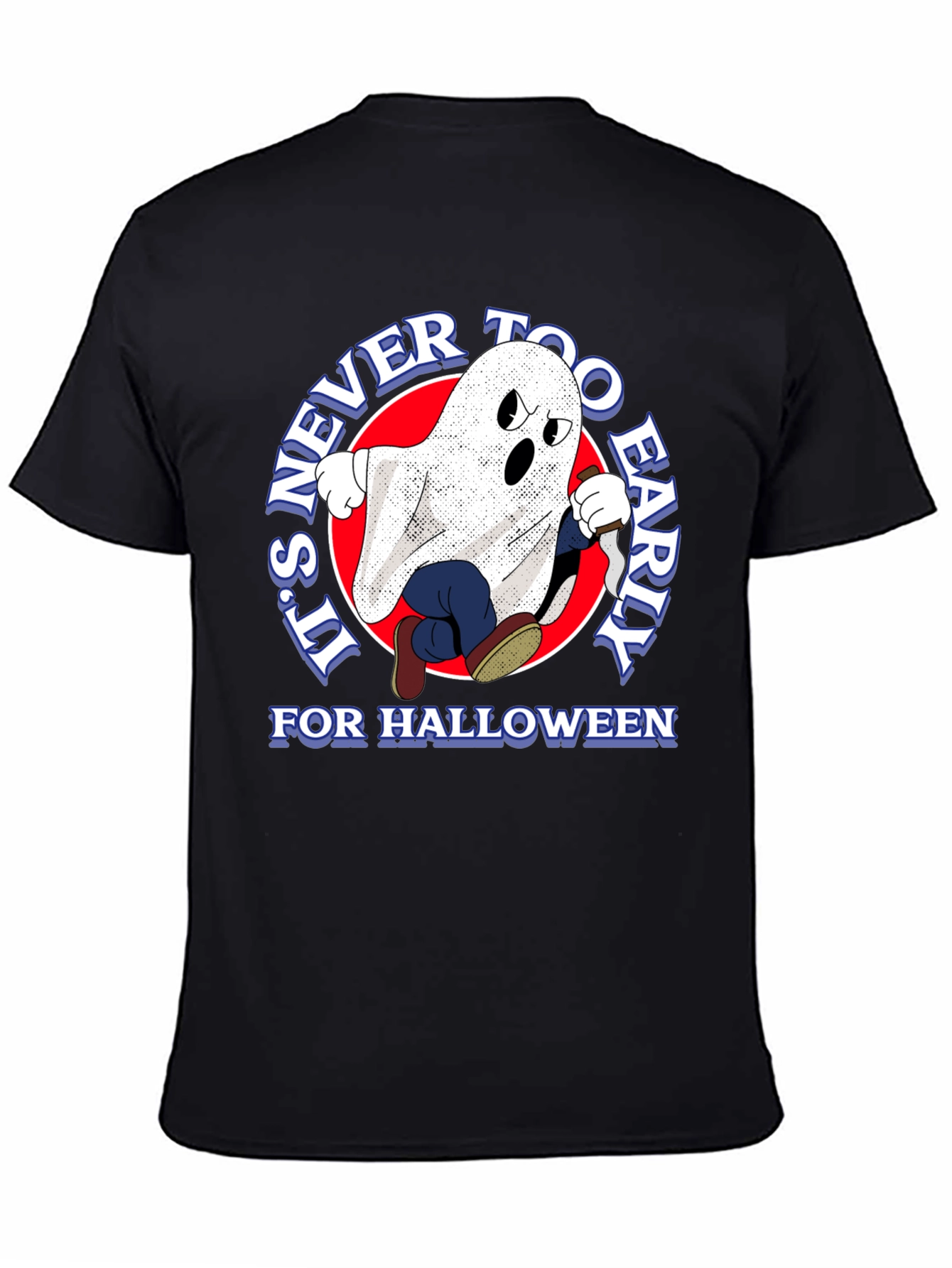 Spooky Ghost T-Shirt - Its Never Too Early Halloween Tee
