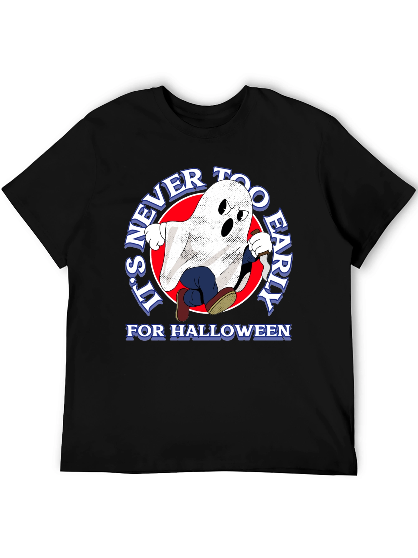 Spooky Ghost T-Shirt - Its Never Too Early Halloween Tee