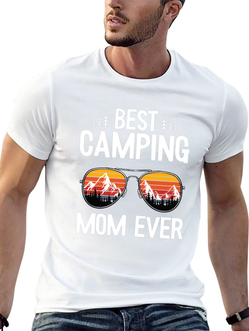 Best Camping Mom Ever T-Shirt Black