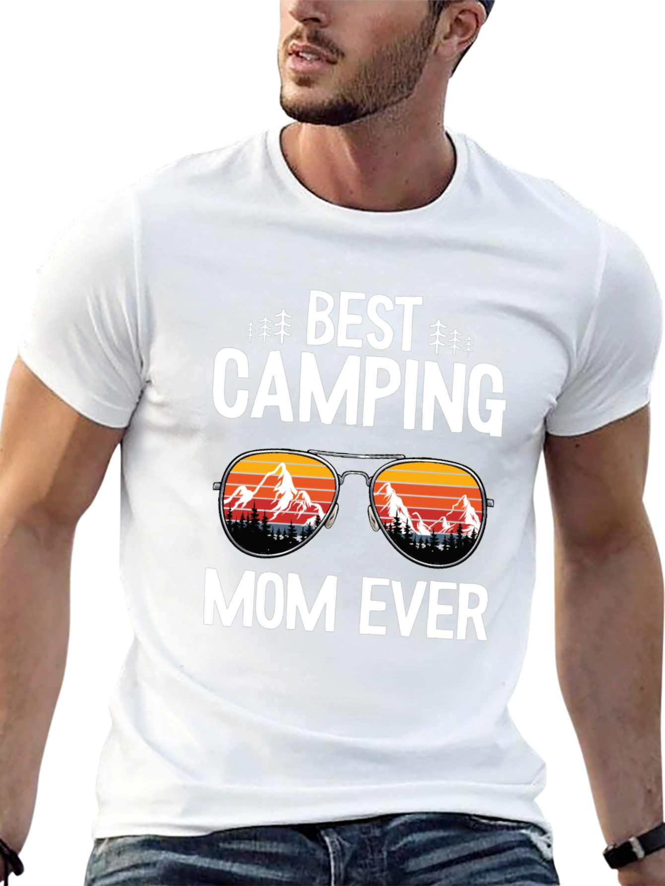 Best Camping Mom Ever T-Shirt Black