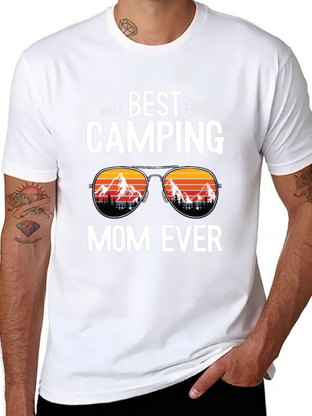 Best Camping Mom Ever T-Shirt Black