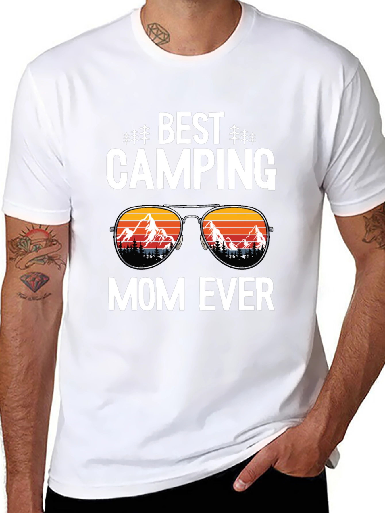 Best Camping Mom Ever T-Shirt Black