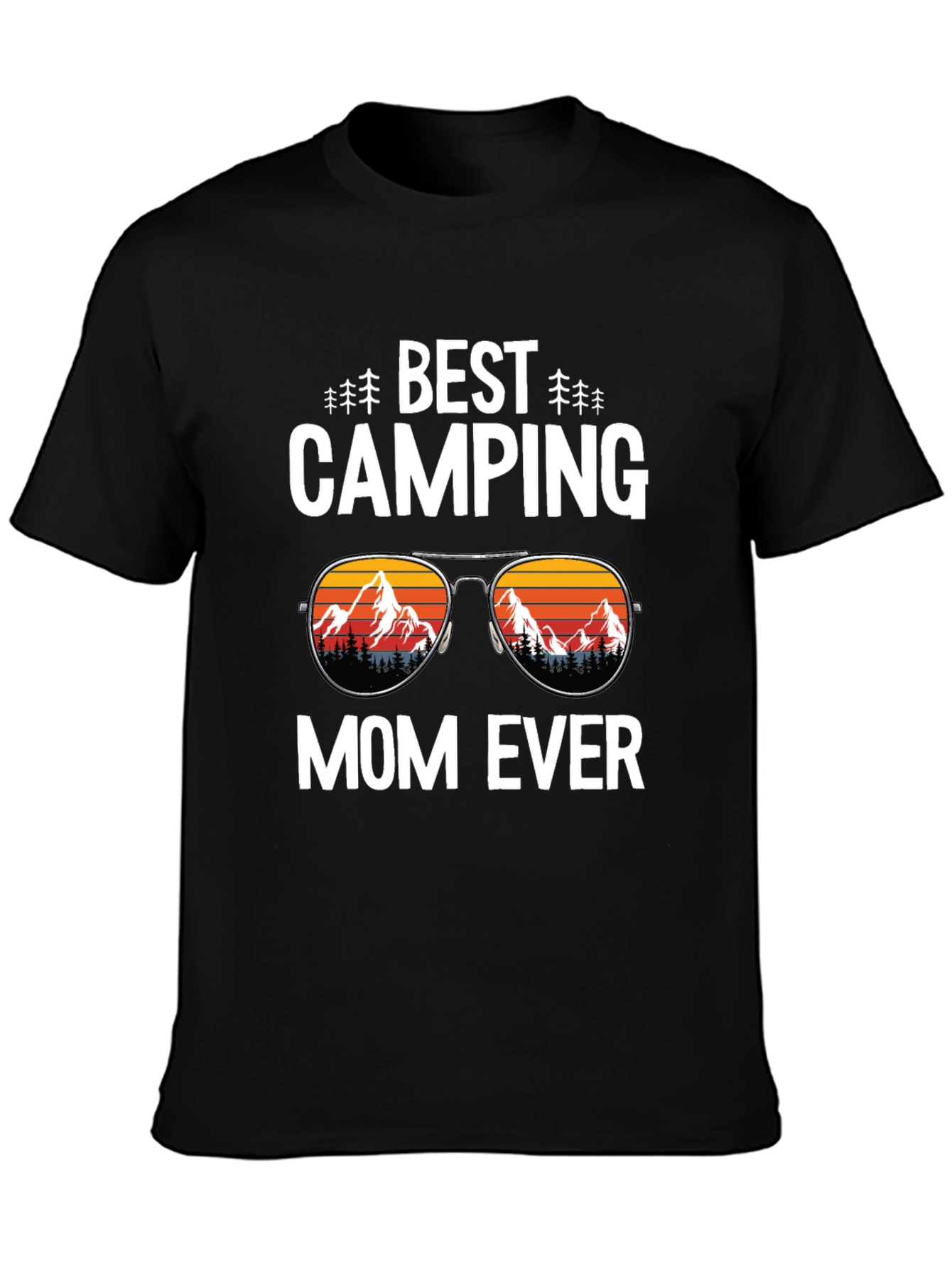 Best Camping Mom Ever T-Shirt Black