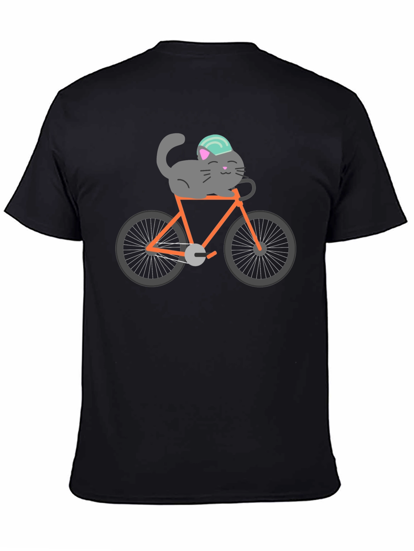 Cat on Bike Graphic Tee