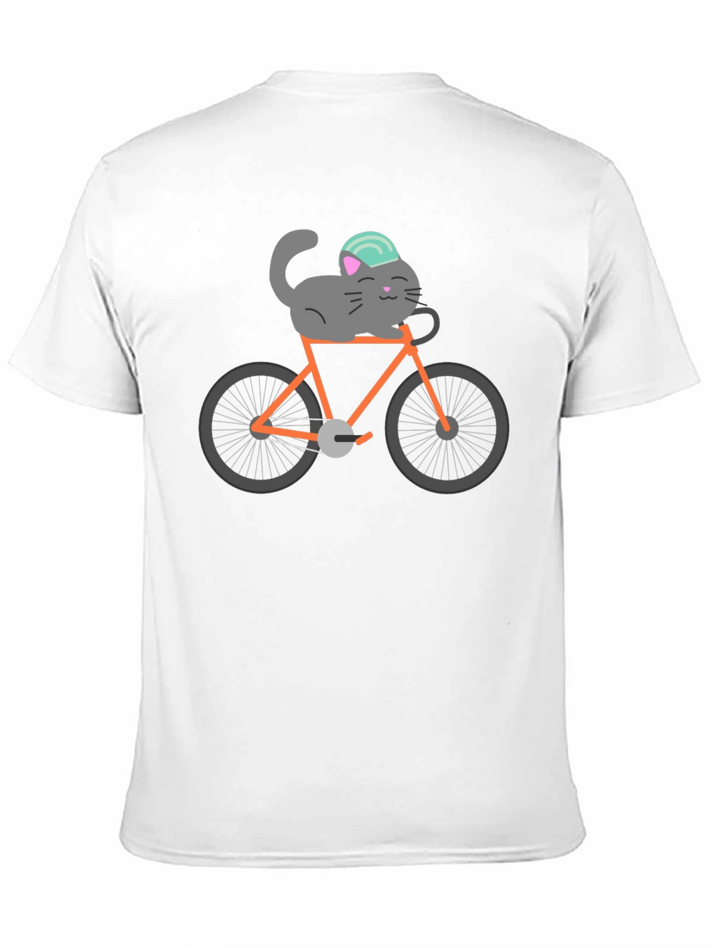 Cat on Bike Graphic Tee