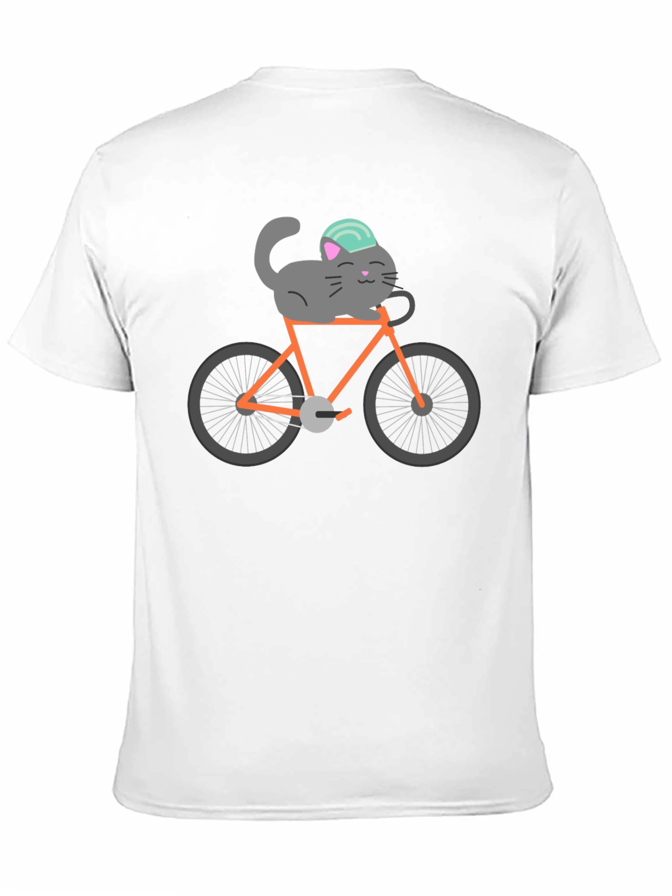 Cat on Bike Graphic Tee