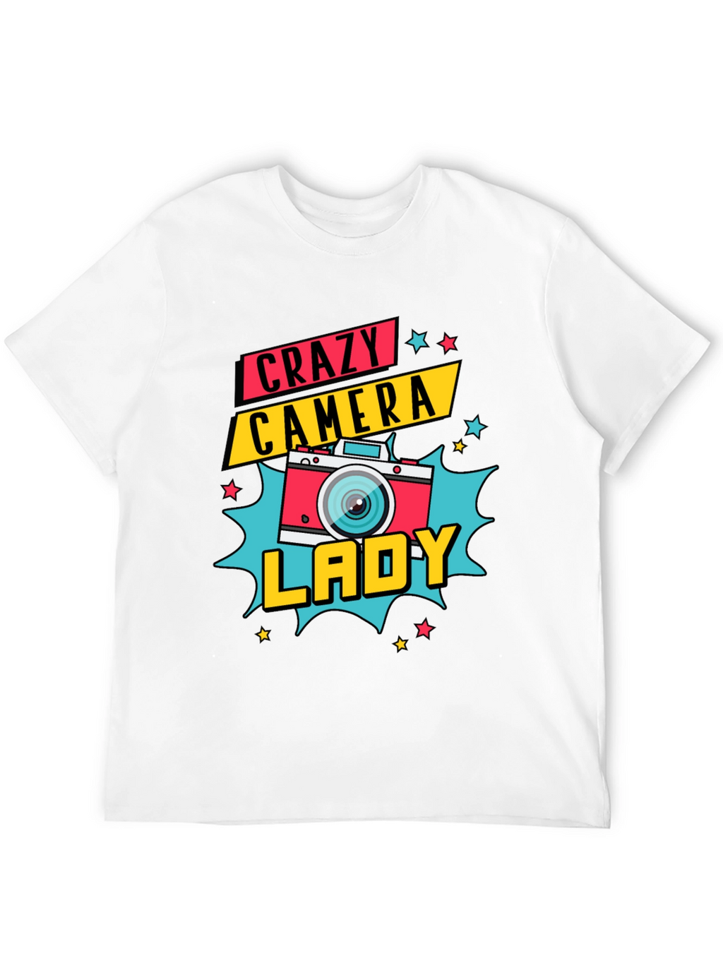 Crazy Camera Lady Graphic Tee - Photographer Gift