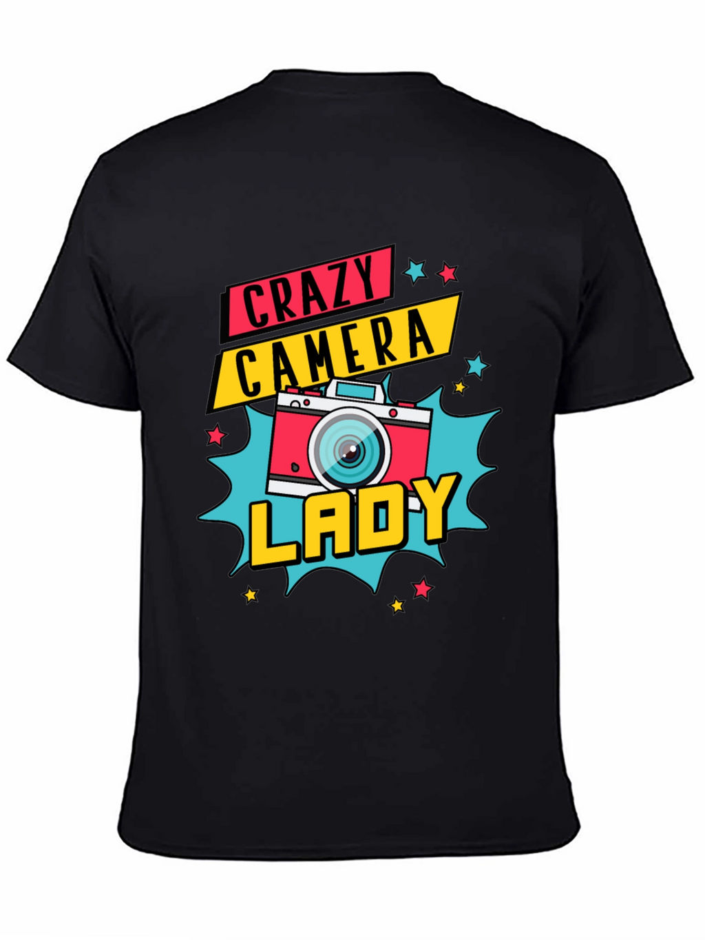 Crazy Camera Lady Graphic Tee - Photographer Gift