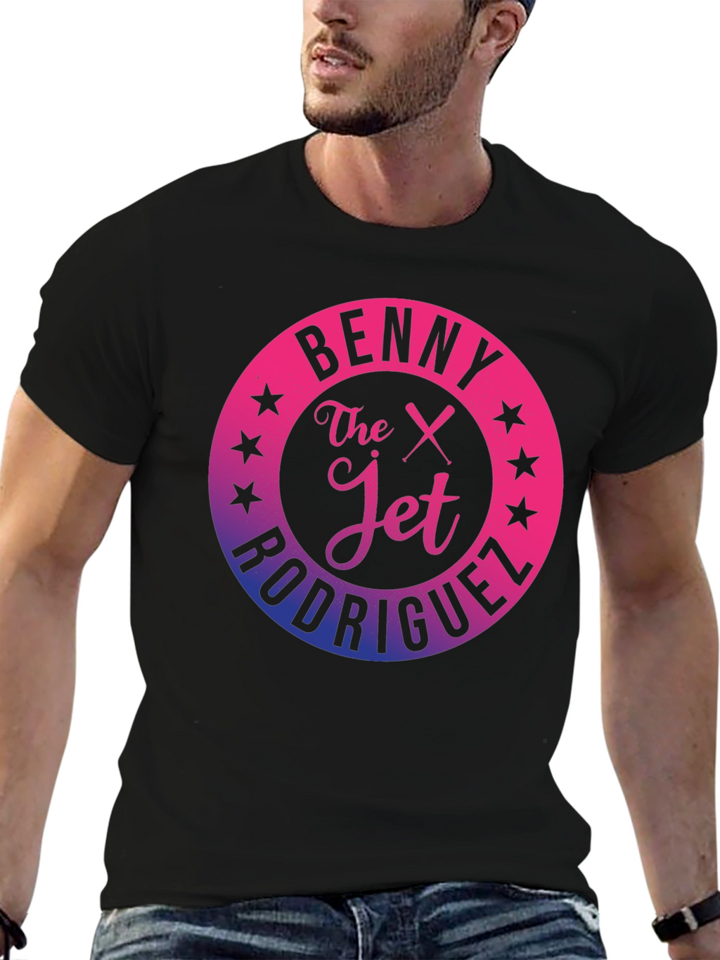 Benny The Jet Rodriguez Gradient Graphic T-Shirt