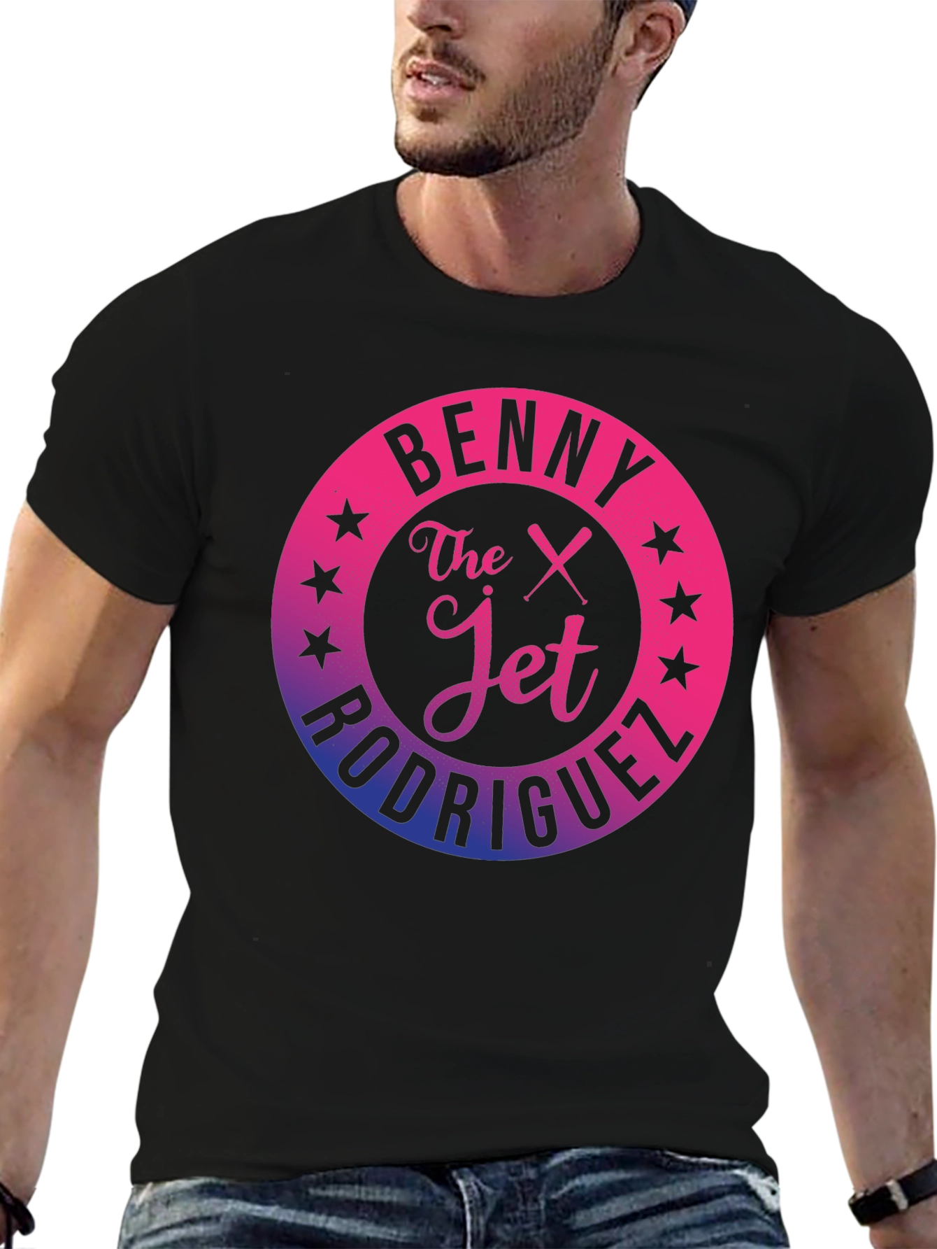 Benny The Jet Rodriguez Gradient Graphic T-Shirt